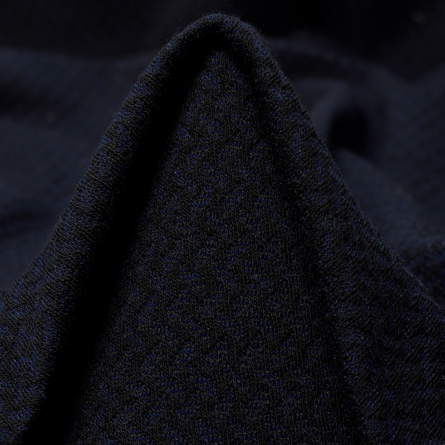 Jersey, Jacquard, Viscose Blend, Raven Black&Parisian Night