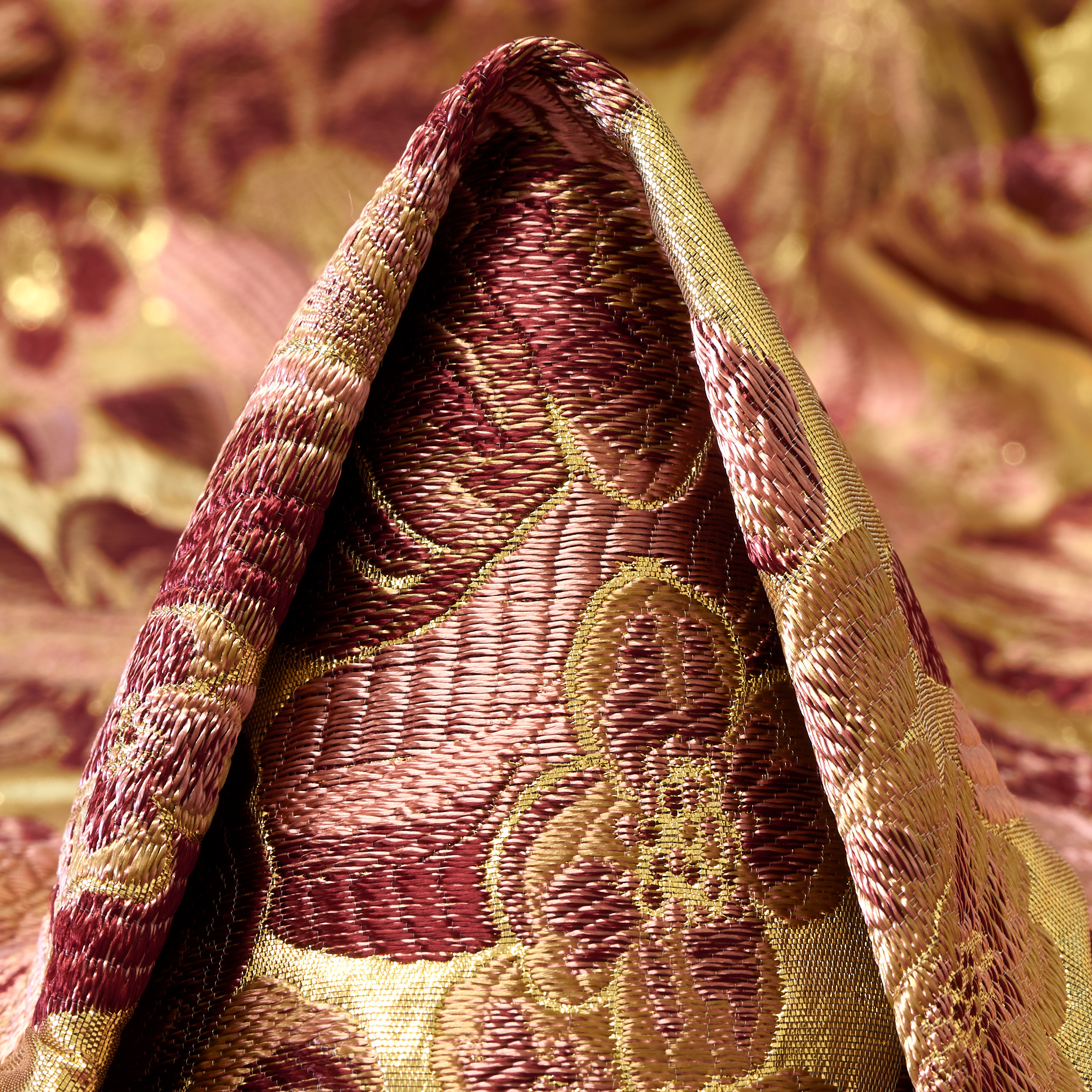 Żakard, Octan, Ton w ton, Red Gold&Ruby Wine