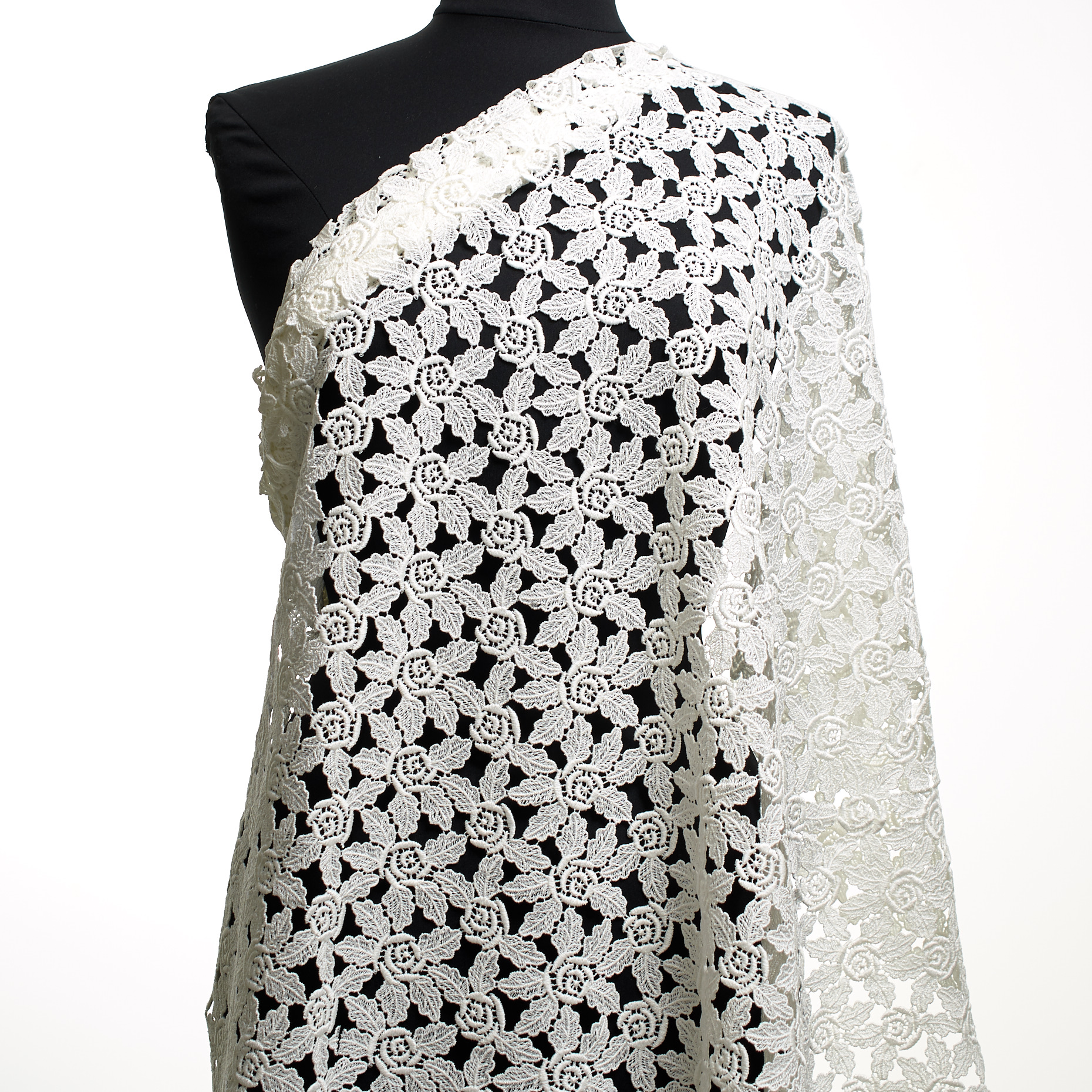 Dentelle, Coton, Floral, Snow White