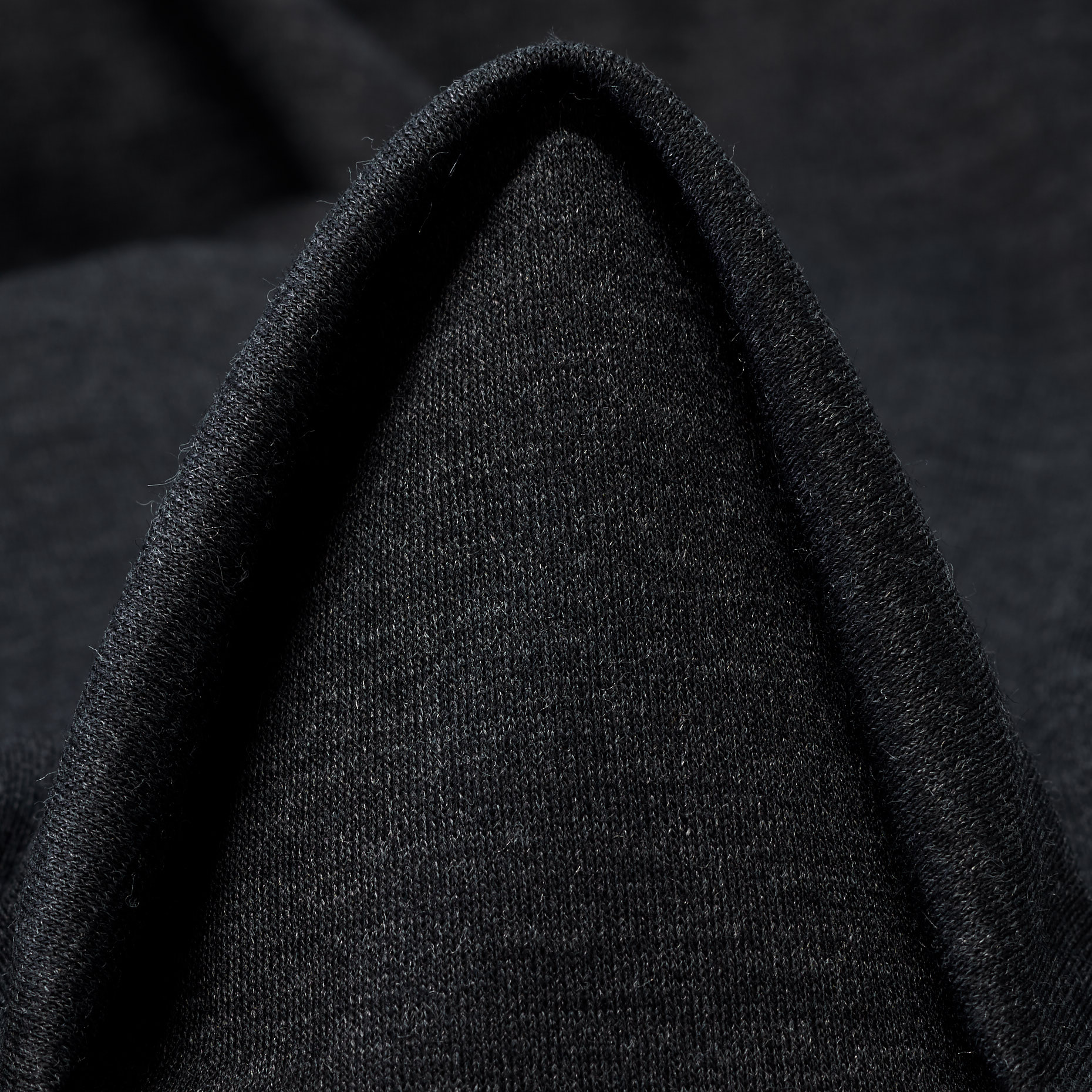 Jersey, Schurwolle, Melange, Asphalt