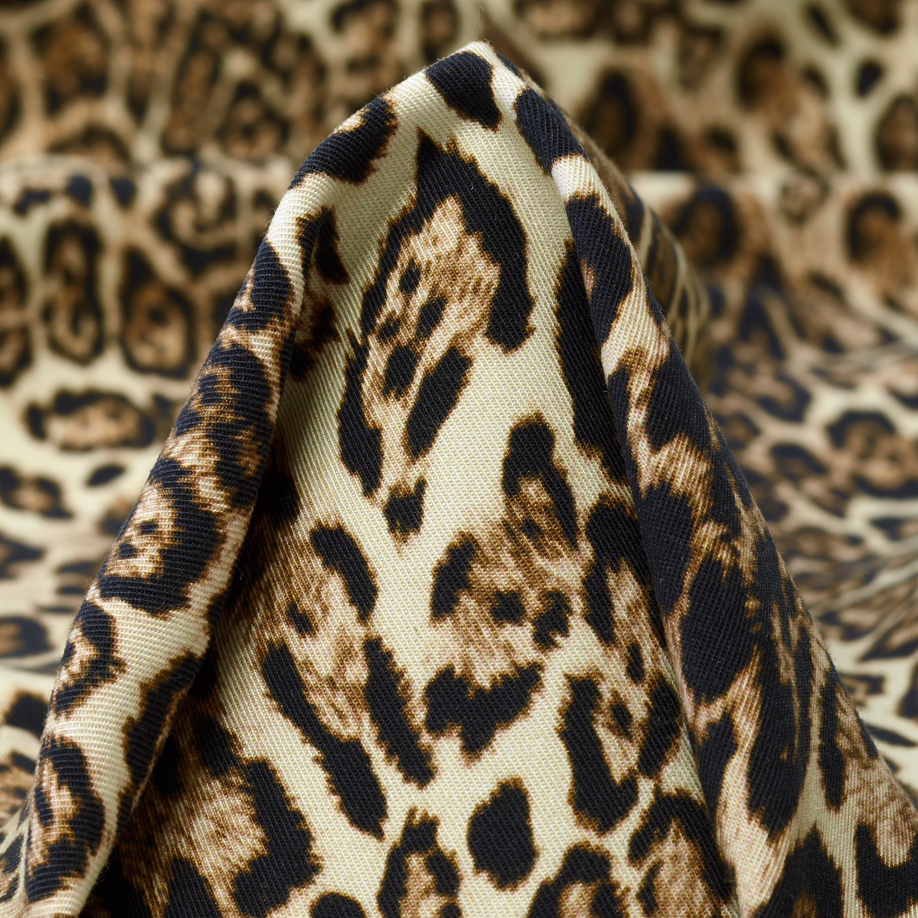 Twill, Tencel, Animalier, Tobacco Brown (T0000758)
