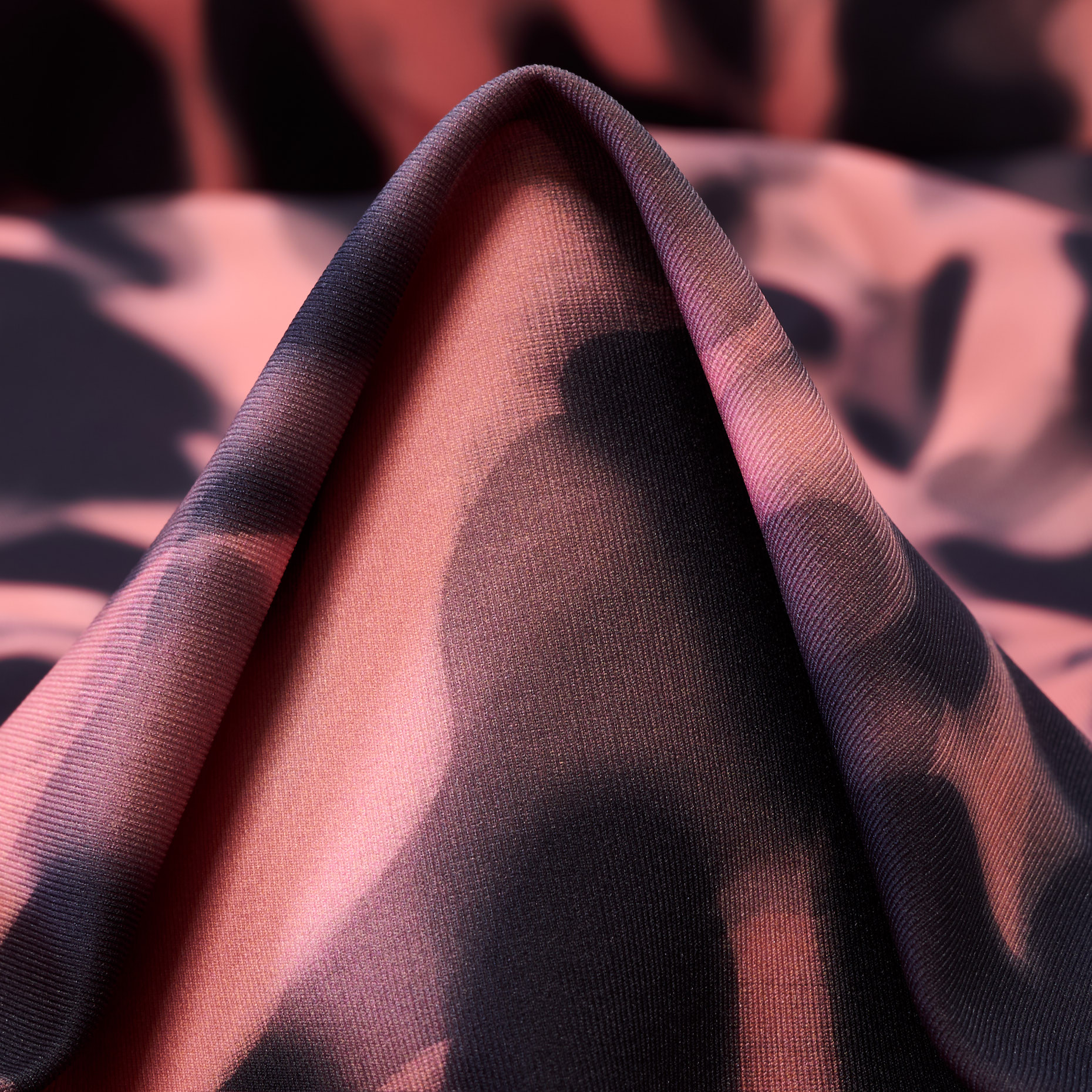 Techno Jersey, Stampato, Alta Elasticità, Peach Blossom