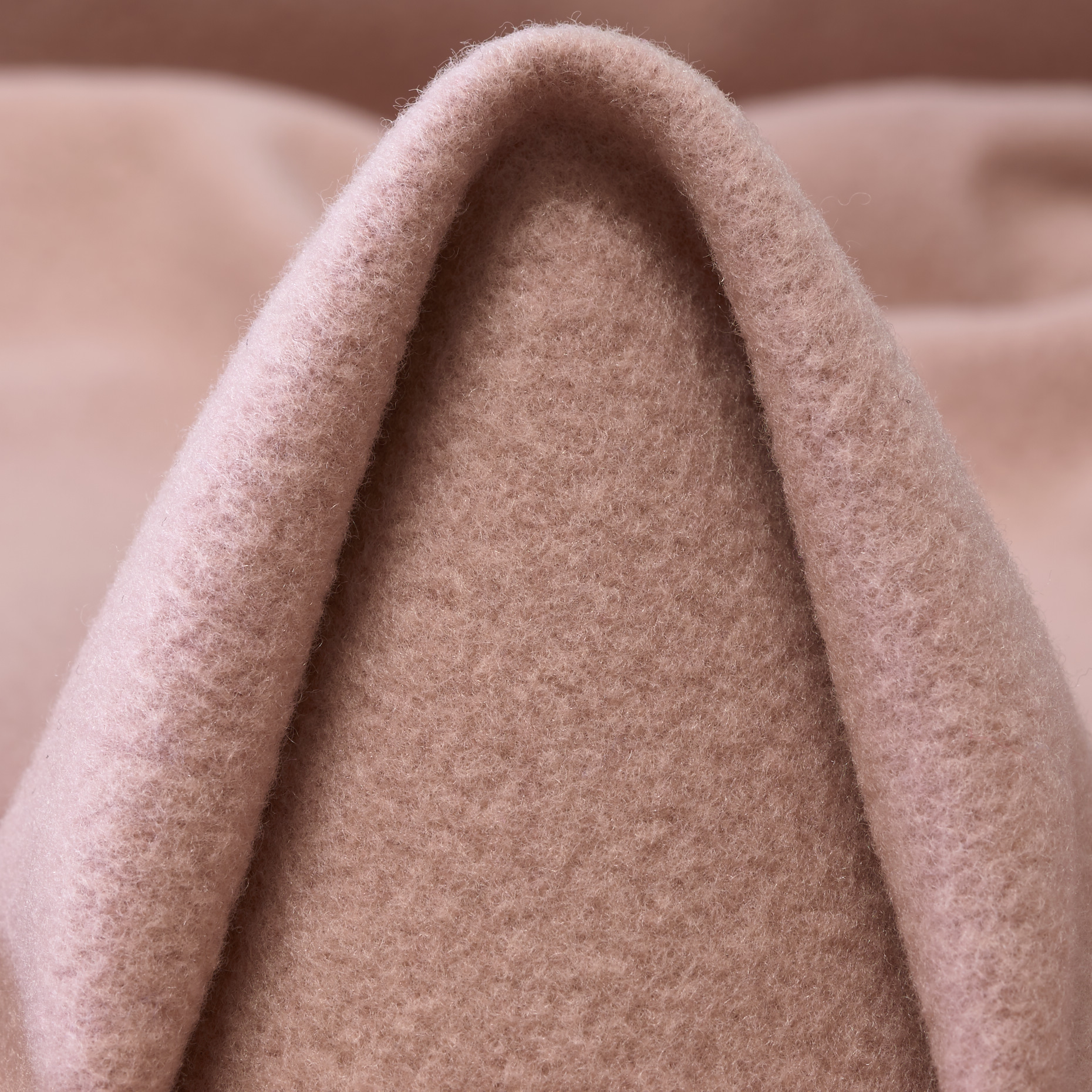 DOUBLE, BOILED WOOL, MELANGE, ROSE DUST (F000048103)