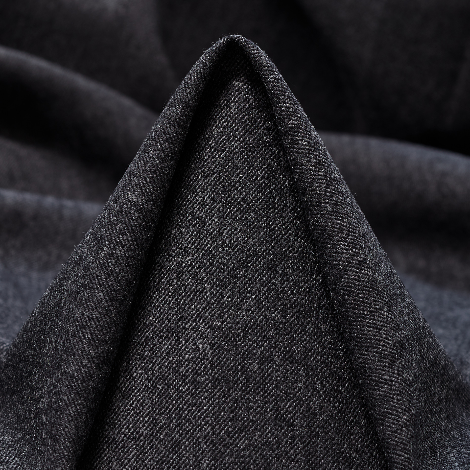 TWILL, VIRGIN WOOL, ELASTIC, BLACK OLIVE (F000051531)