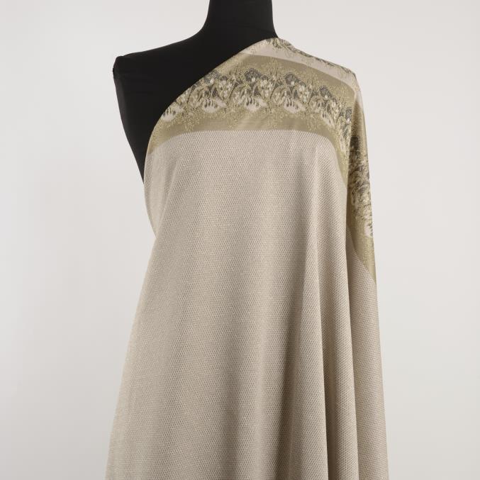 JERSEY, JACQUARD, VISCOSE, IVORY