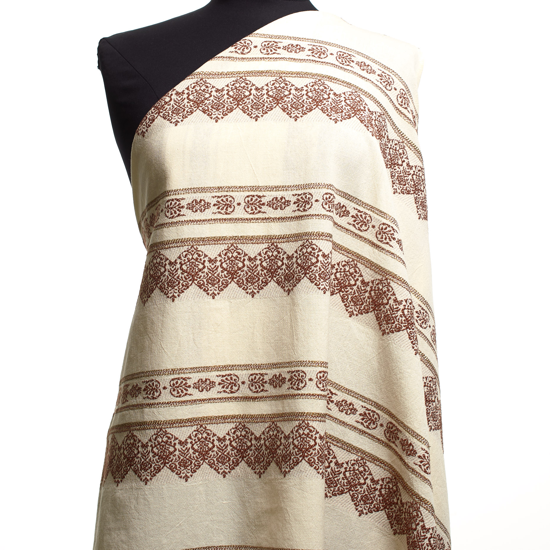 Jacquard, Algodón Viscosa, Lúrex, Maroon&Gold