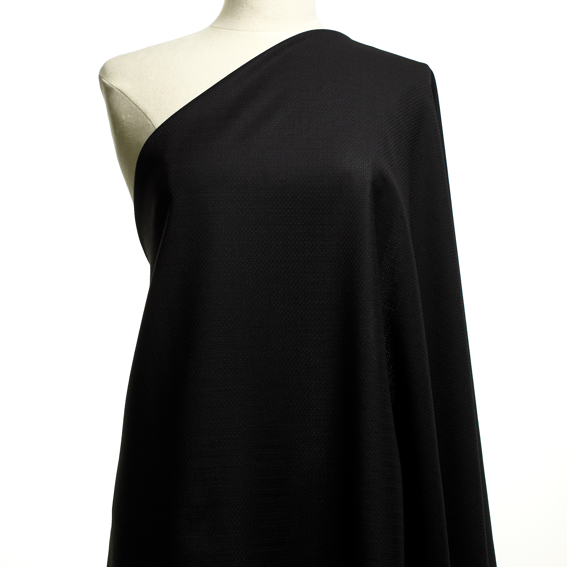 COOL WOOL, VIRGIN WOOL, MICRO STRUCTURE, JET BLACK