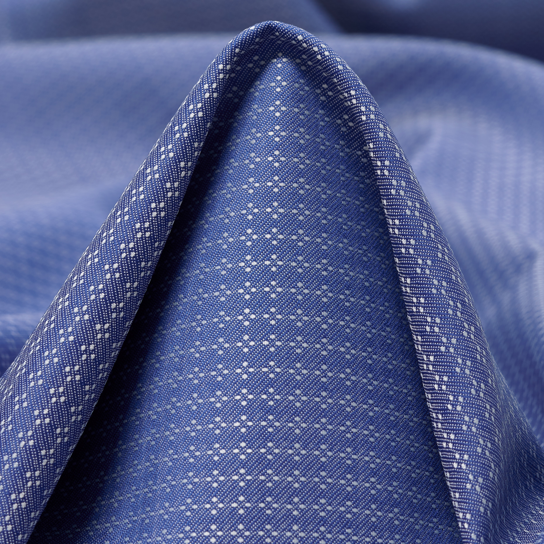 Virgin Wool, Micro Design, Dusty Blue&Brilliant White