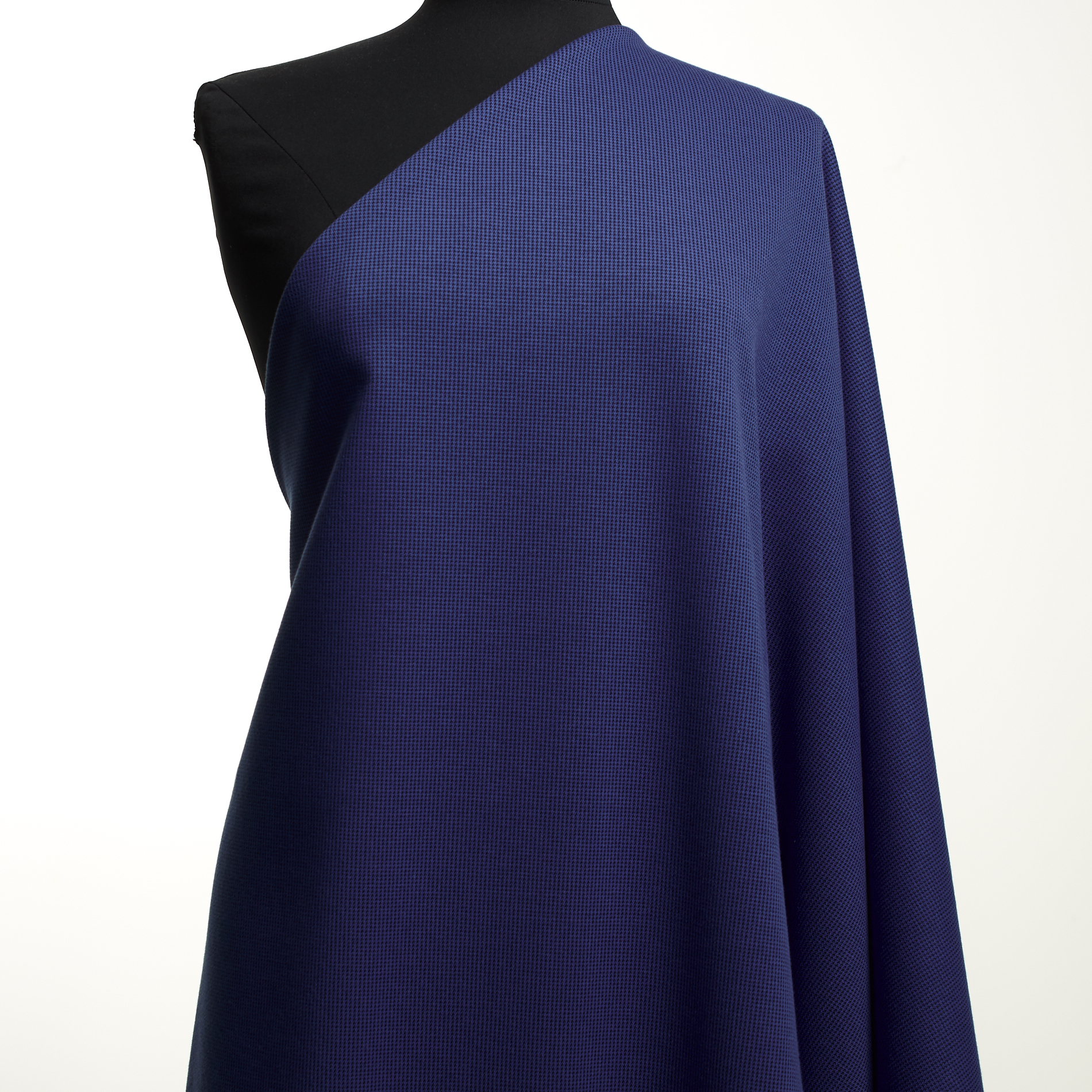 Jersey, Jacquard, Pied de Poule, Atomic Blue