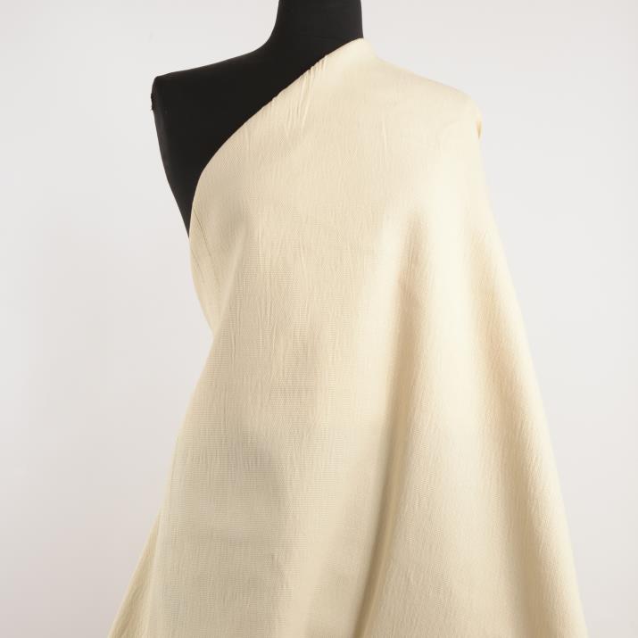 PIQUÉ, COTTON, BONE WHITE