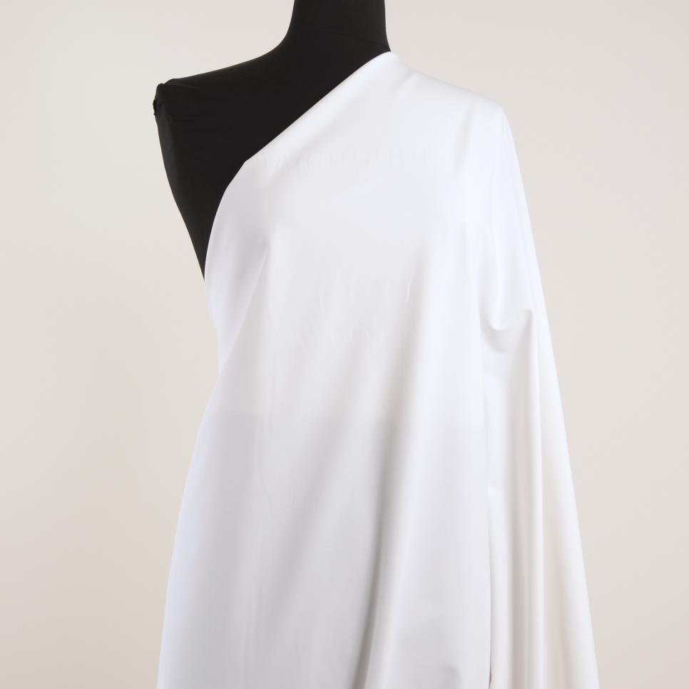Twill, Cotone, Stretch, Brilliant White