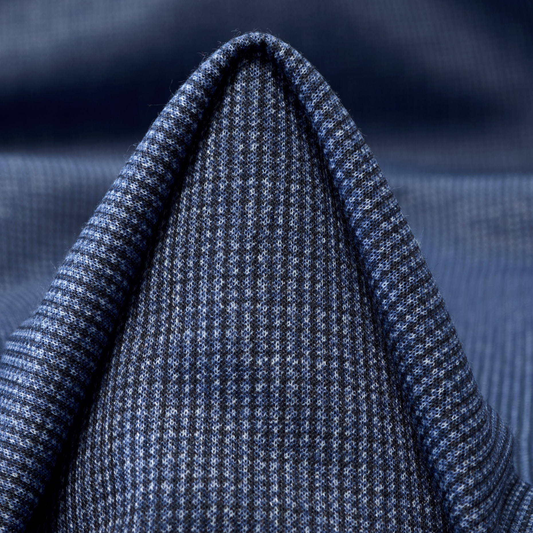 Jersey, Mieszanka bawełny, Melange, Folkstone Gray
