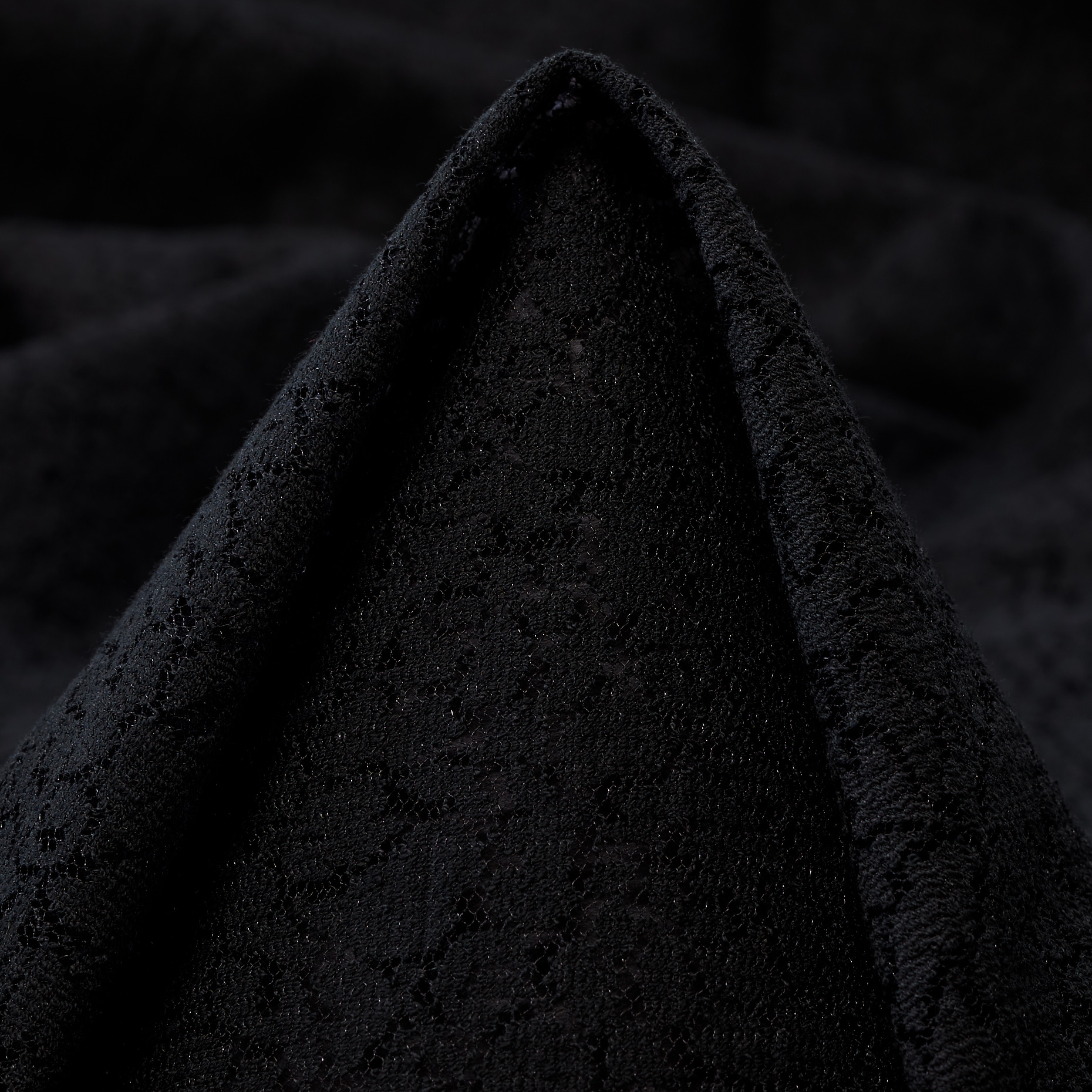 Encaje, Algodón, Raven Black (T0000967)