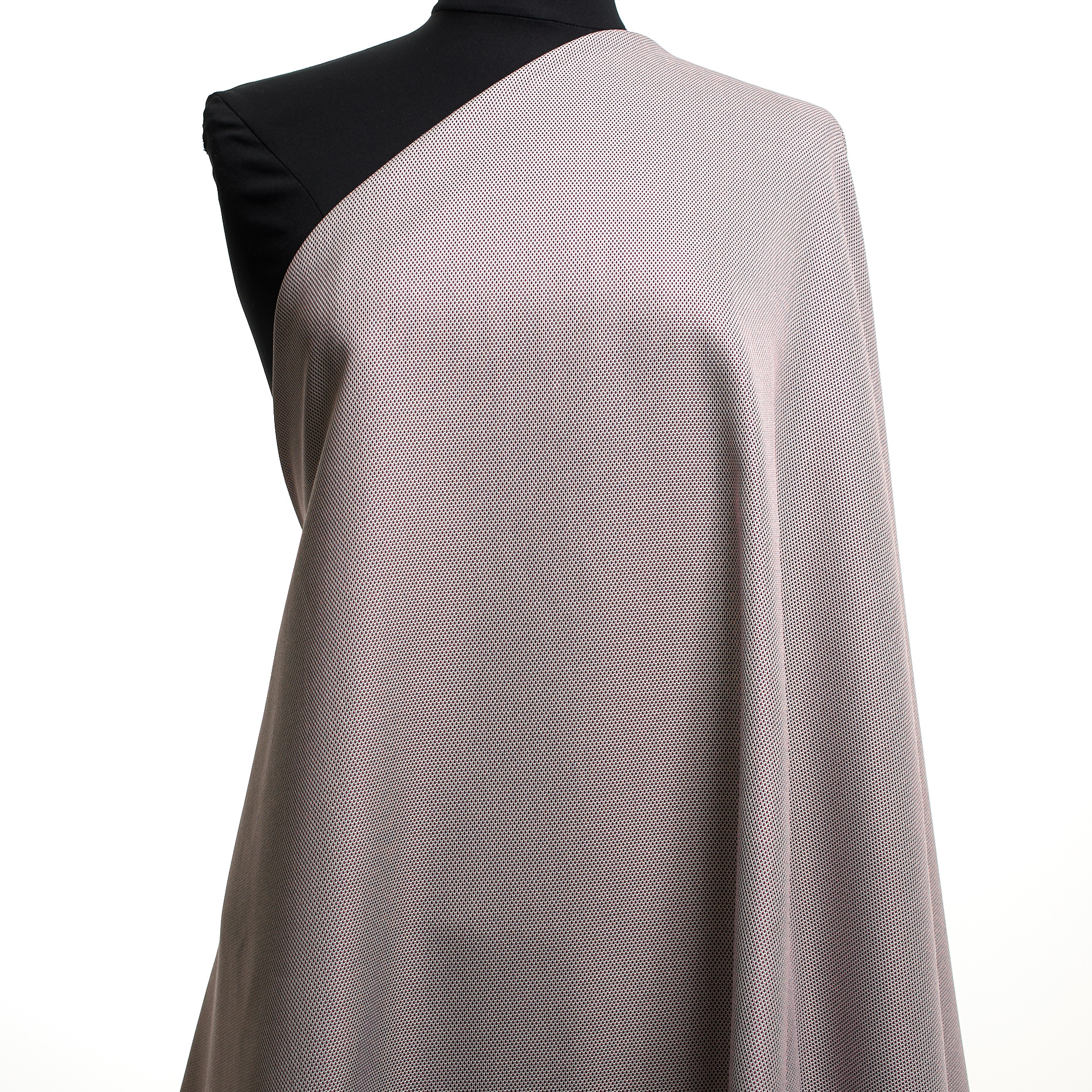 Cotton, Silk, Micro Design, Merlot