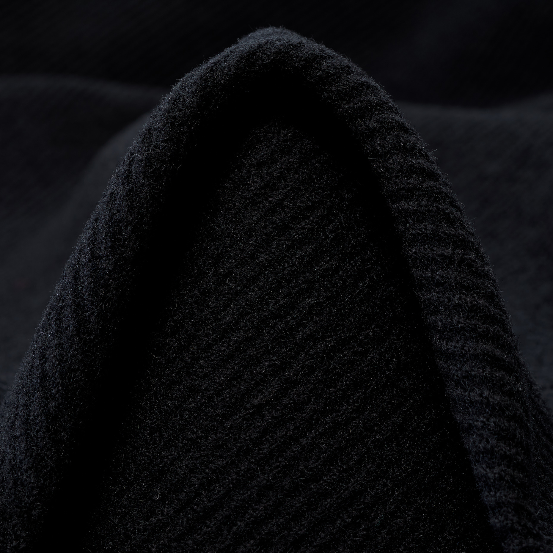 Twill, Wool, Raven Black