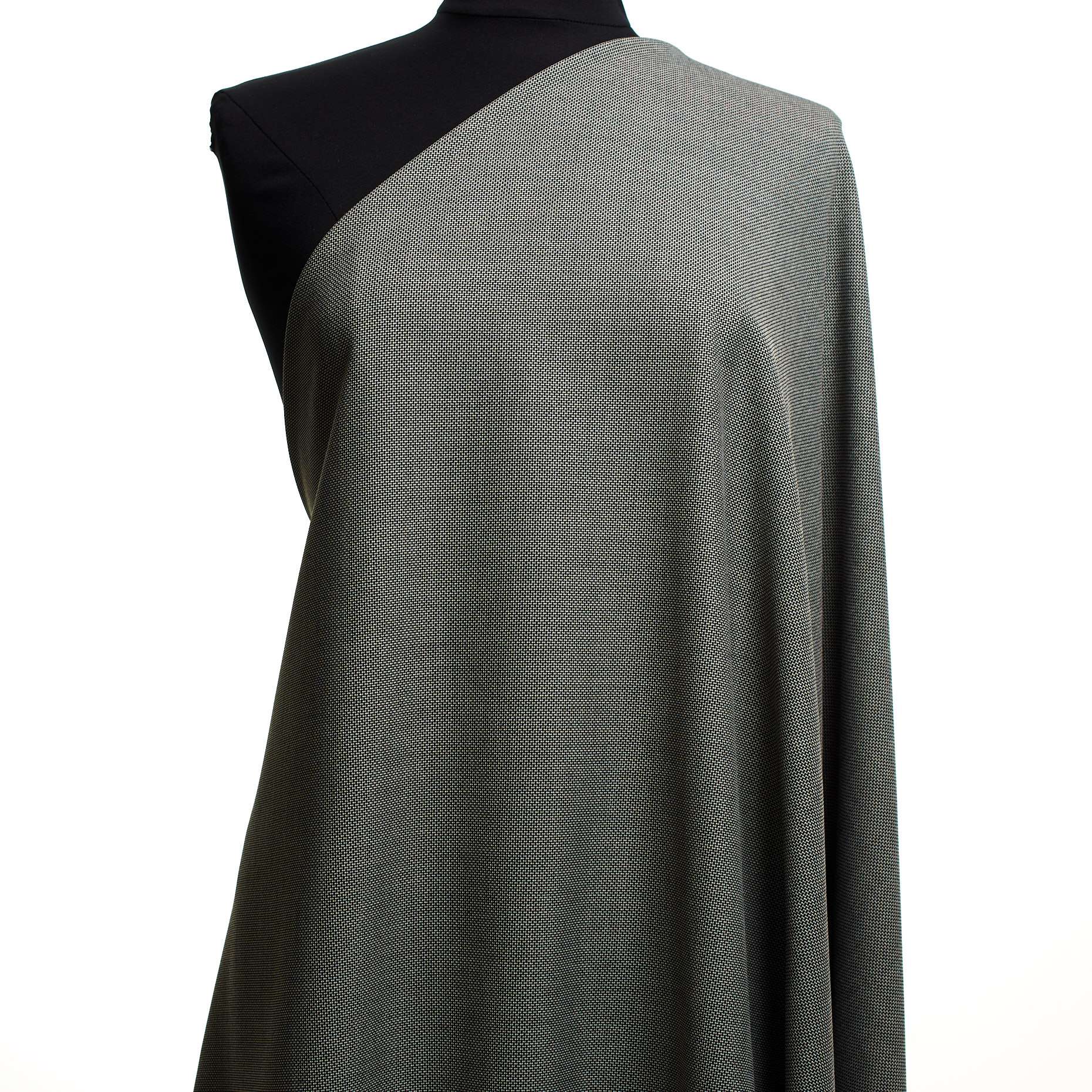 Viscose Blend, Elastic, Micro Design, Raven Black&Snow White
