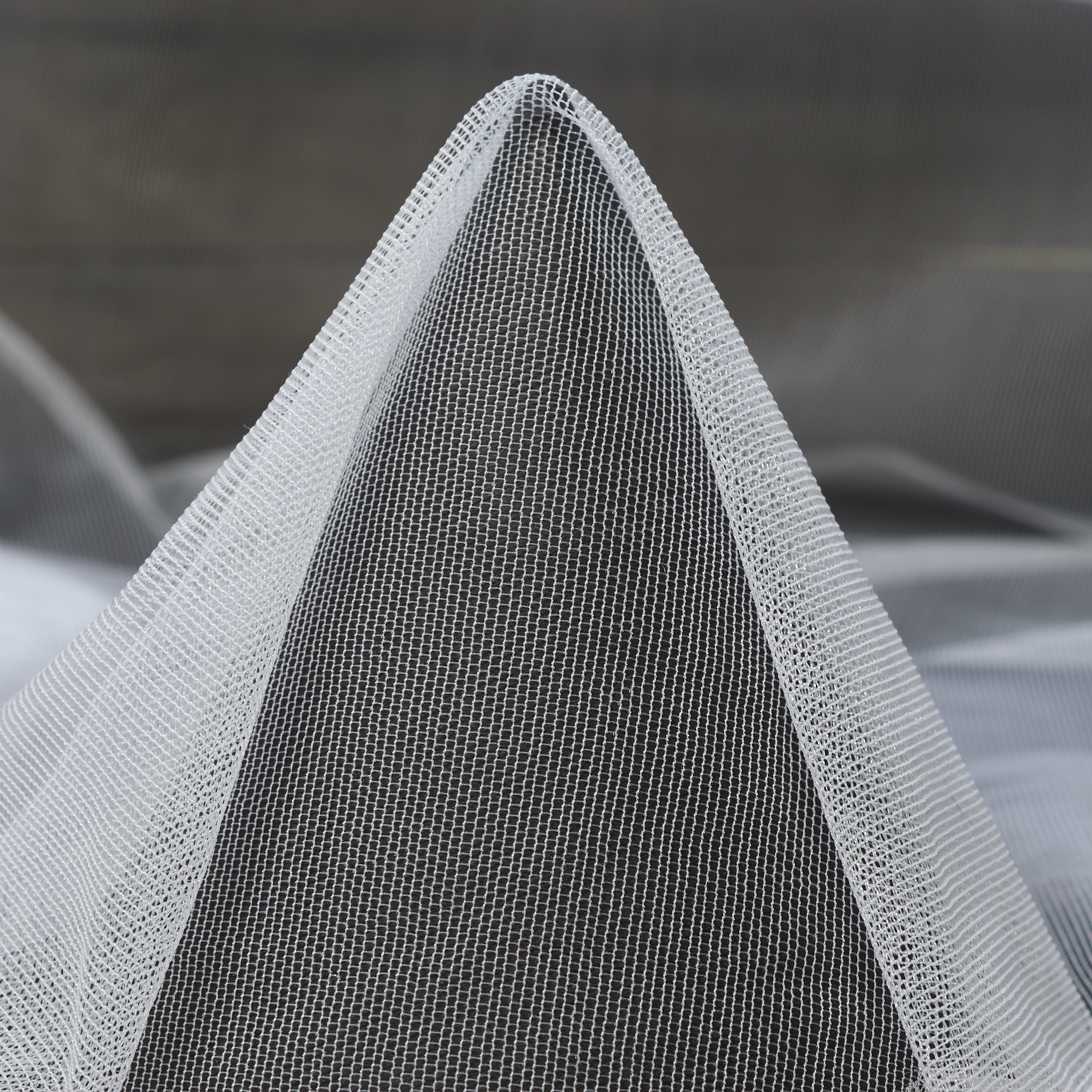 Mesh, Stretch, Stampato, Brilliant White