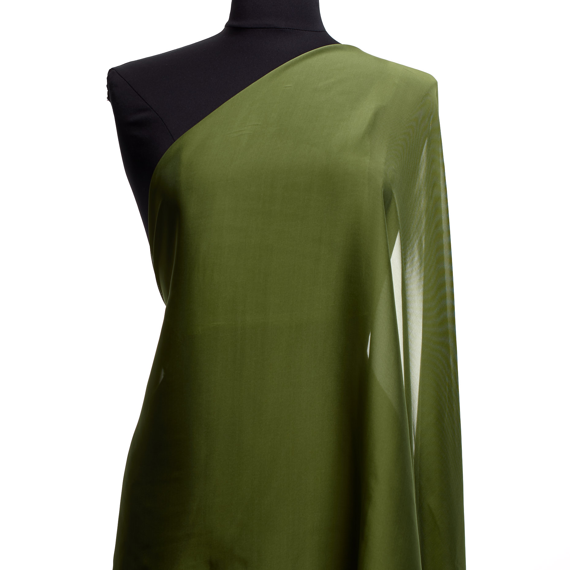 Chiffon, Silk, Viscose, Artichoke