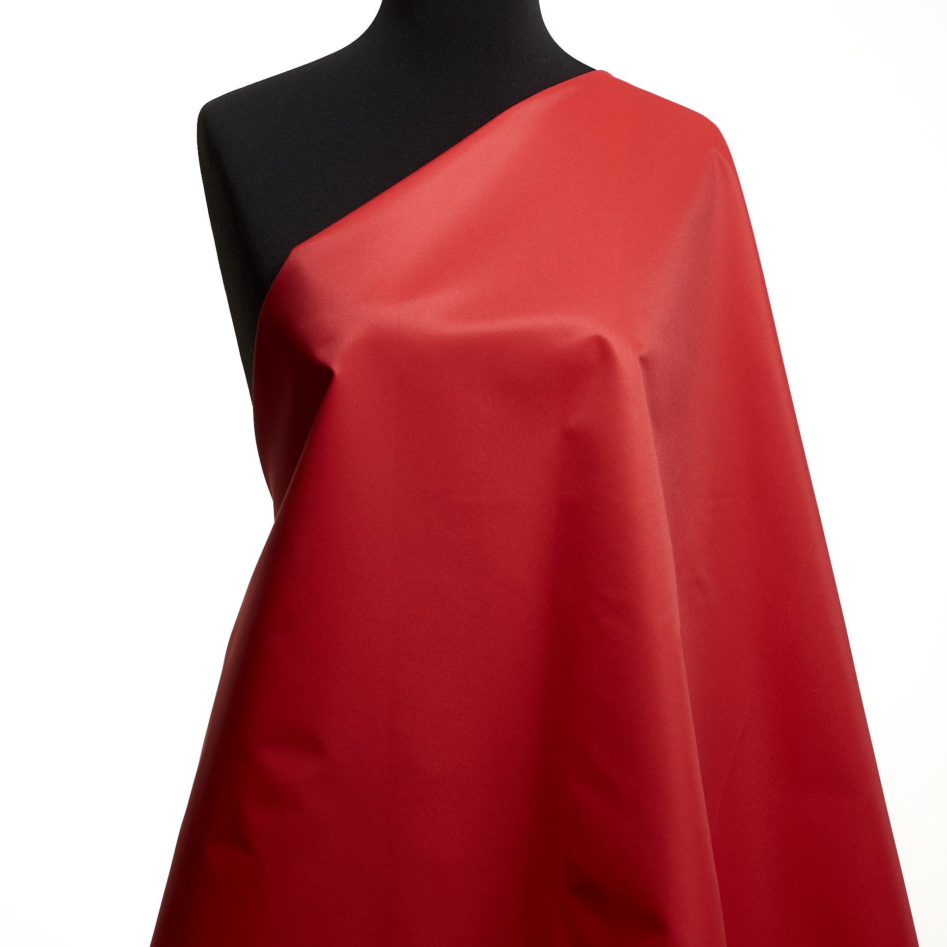 Twill, Cotton, Stiff, True Red