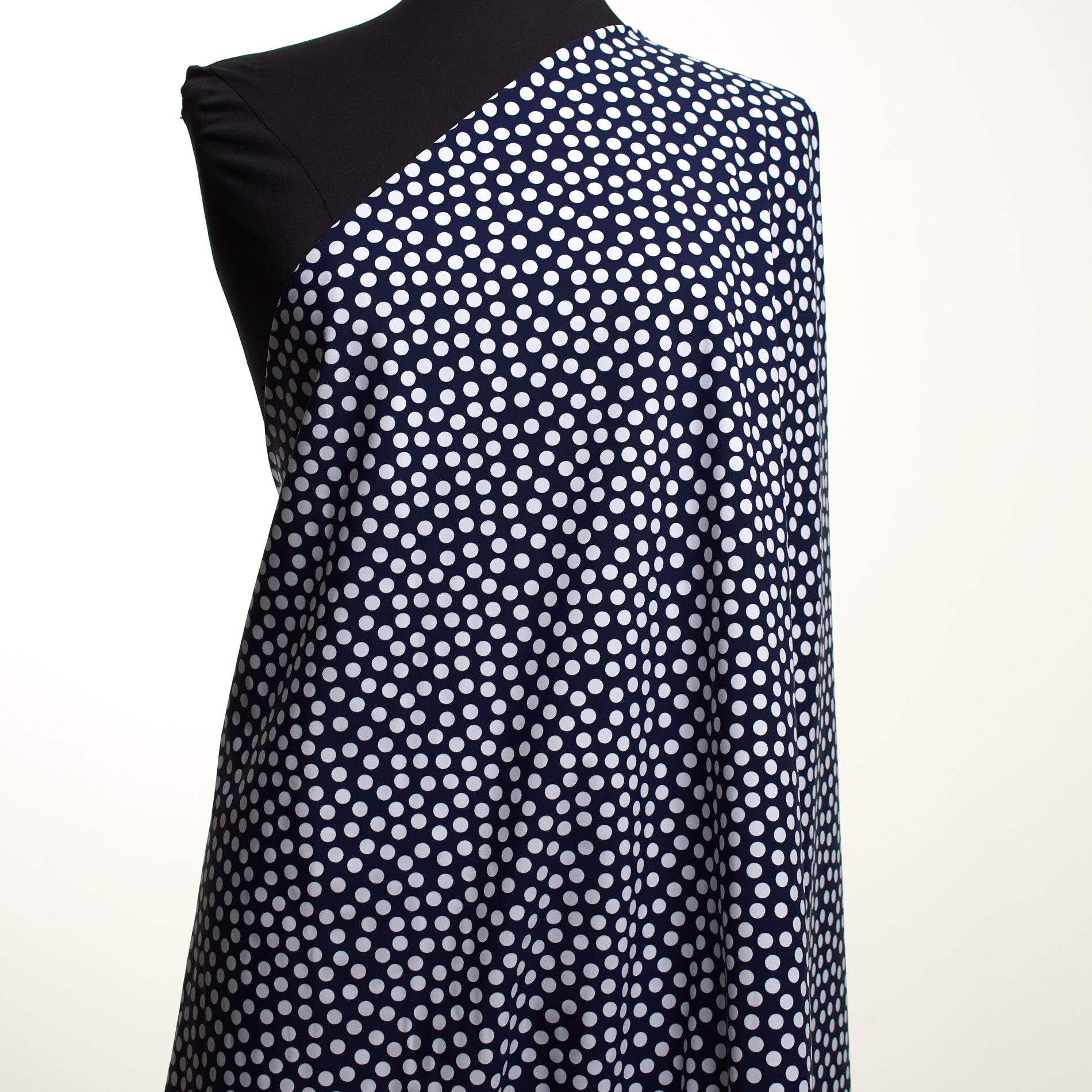 Techno Jersey, Puntos, Dark Blue&Brilliant White