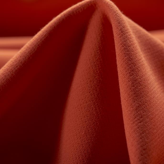 VISCOSE BLEND, ELASTIC, HOT CORAL