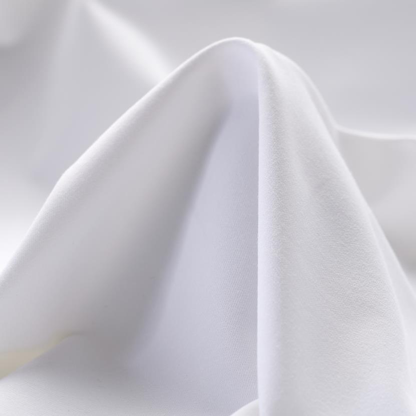 Twill, Cotone, Stretch, Brilliant White