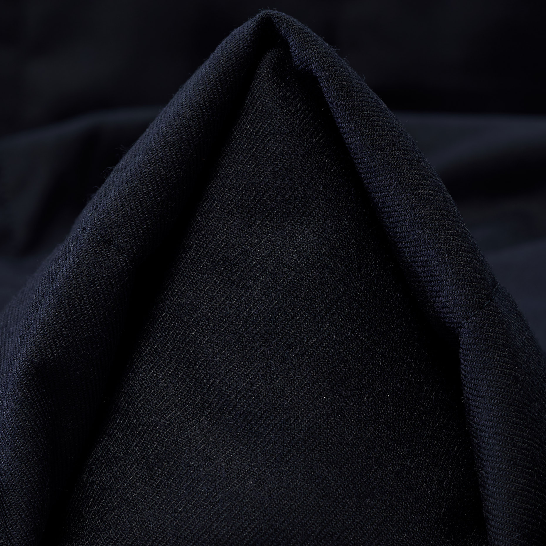 TWILL, QUILTED, WOOL BLEND, PARISIAN NIGHT