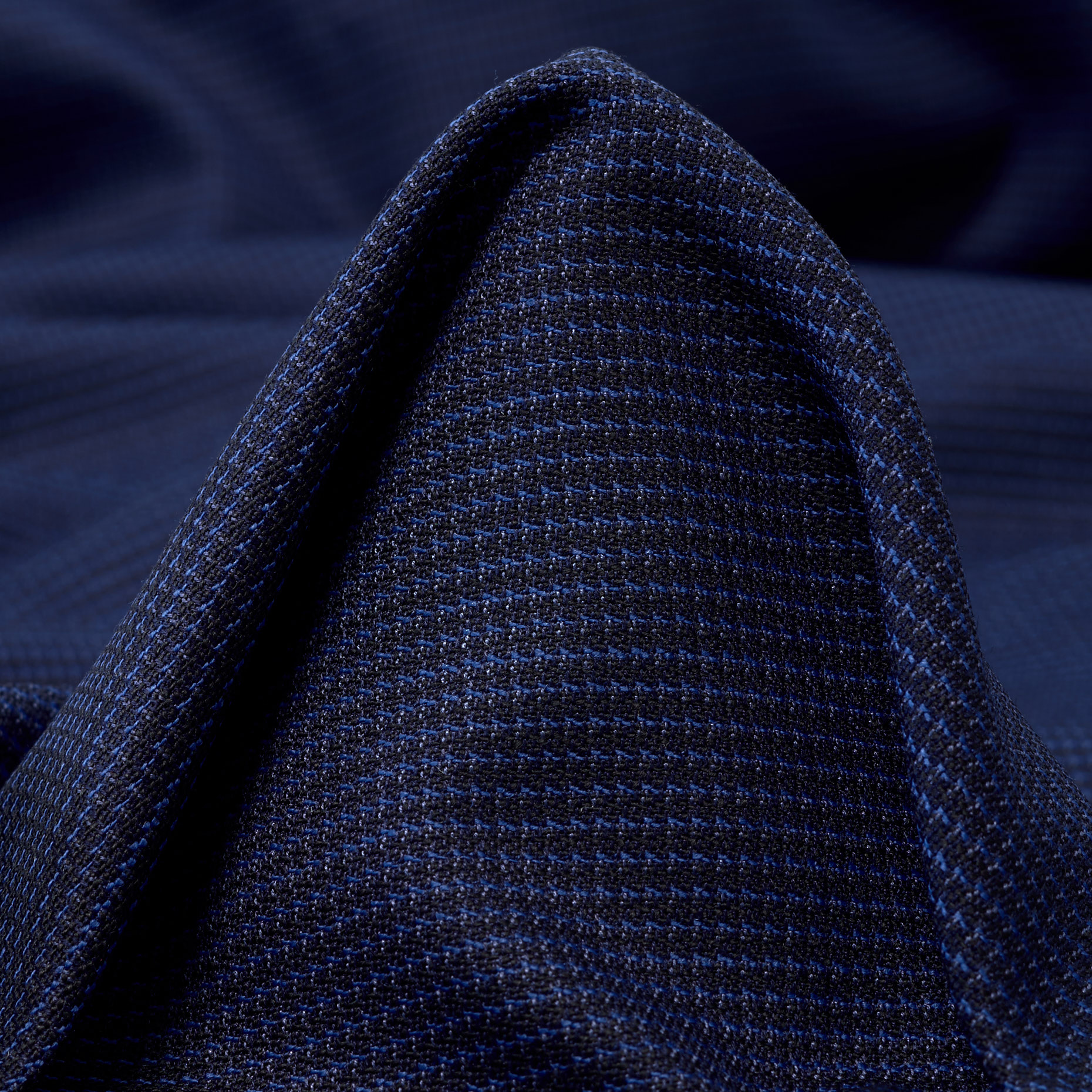 Jacquard, Wool Viscose, Micro Design, Ocean Deep