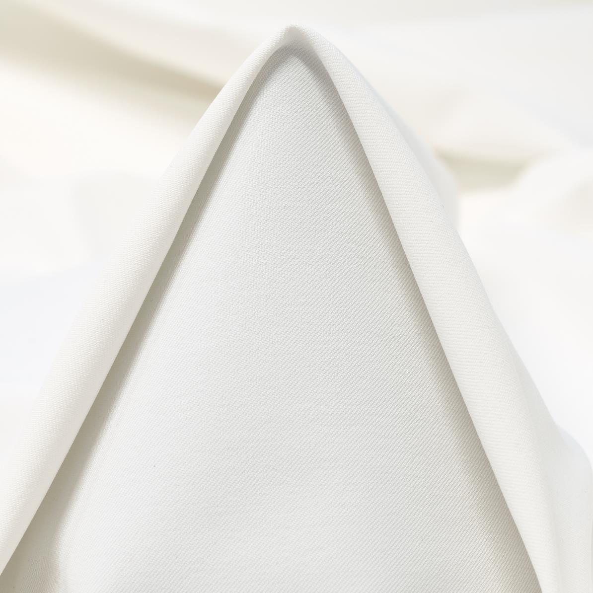 TWILL, COTTON, ELASTIC, BRILLIANT WHITE
