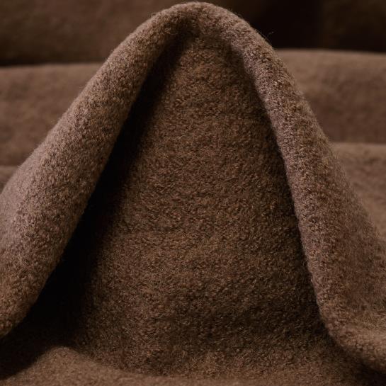 Bouclé, Jersey, Schurwolle, Cocoa Brown