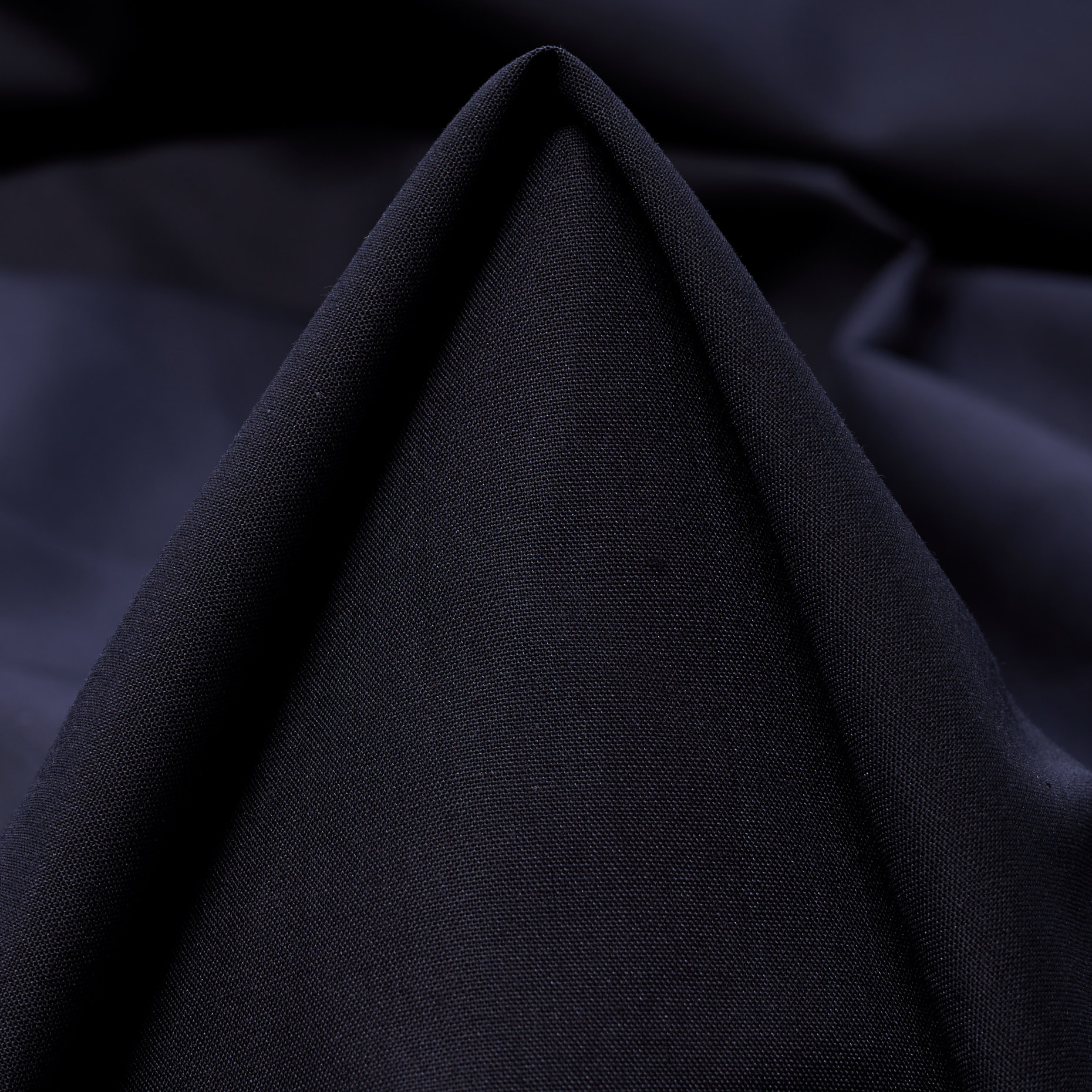 Поплин, Подкладка, Смесовый Хлопок, Dark Sapphire