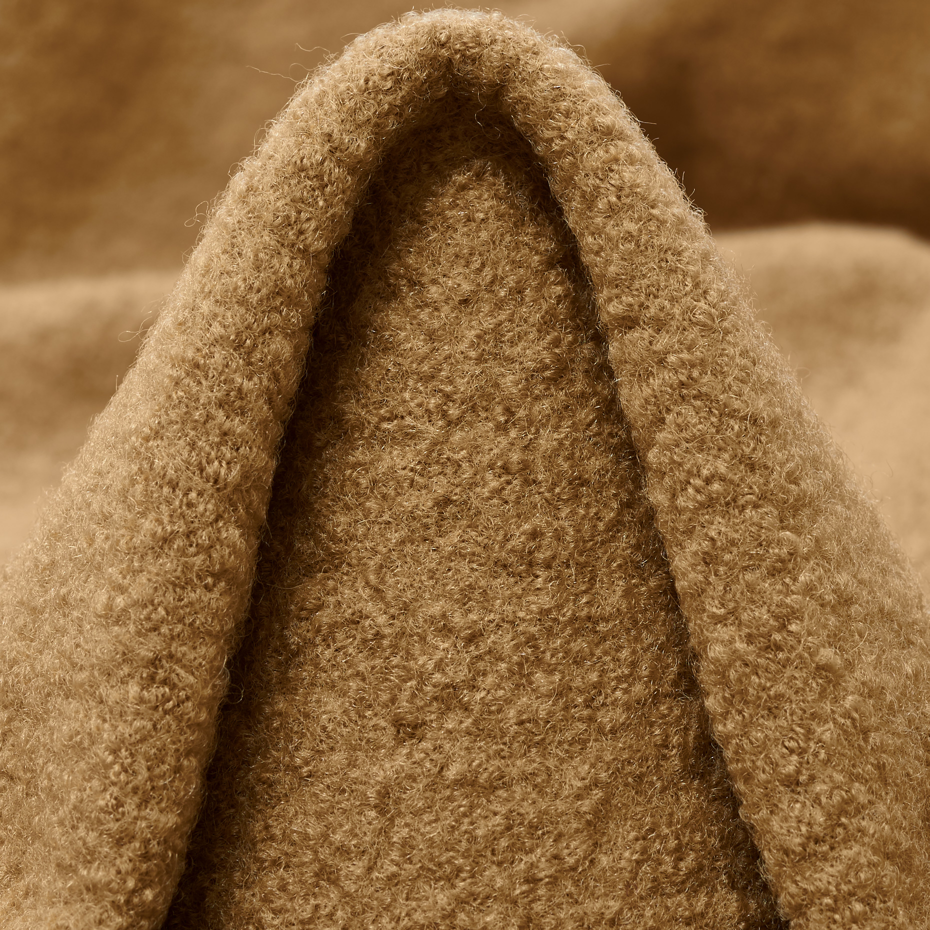 BOUCLÉ, BOILED WOOL, VIRGIN WOOL, CROISSANT