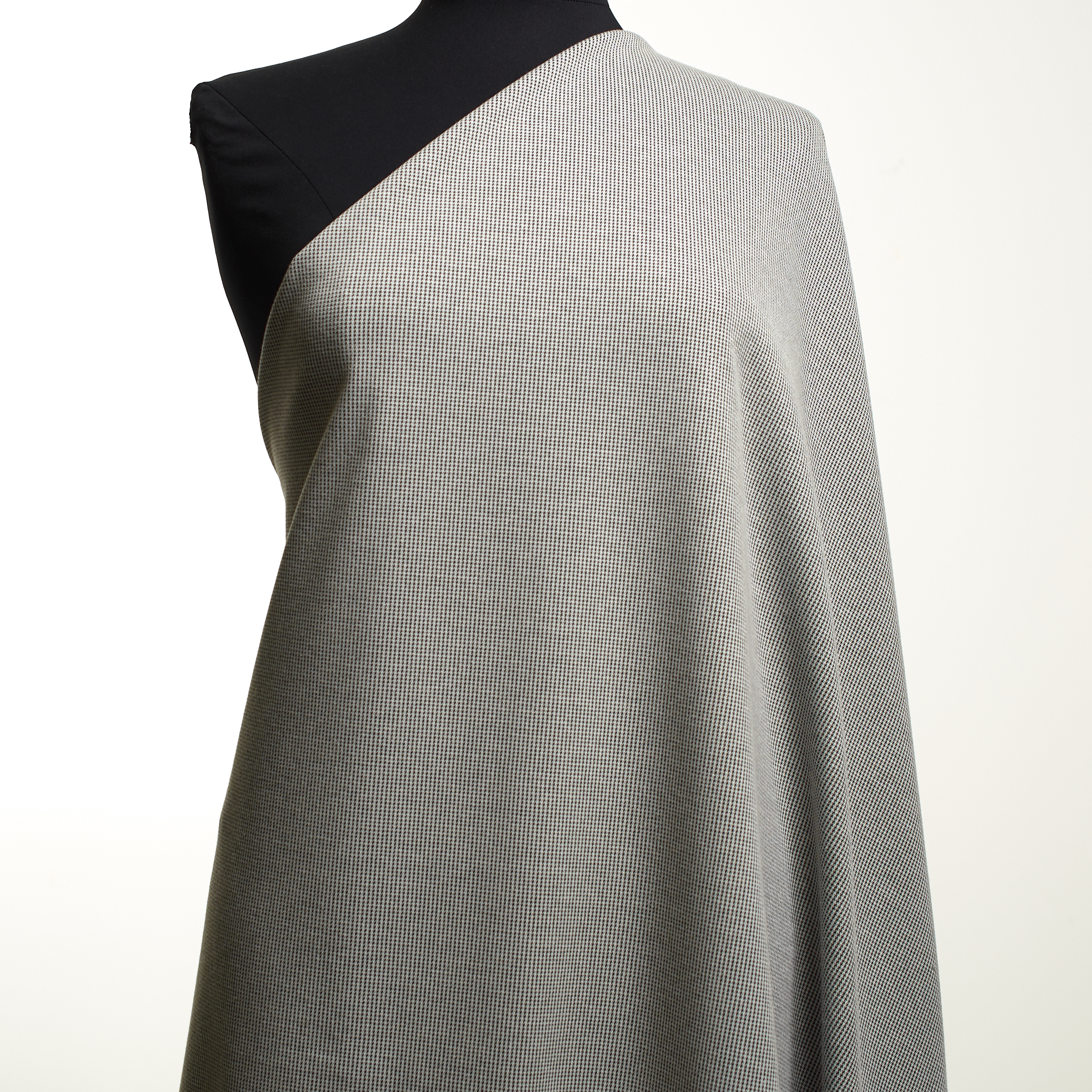 Jersey, Jacquard, Hahnentritt, Steel Gray