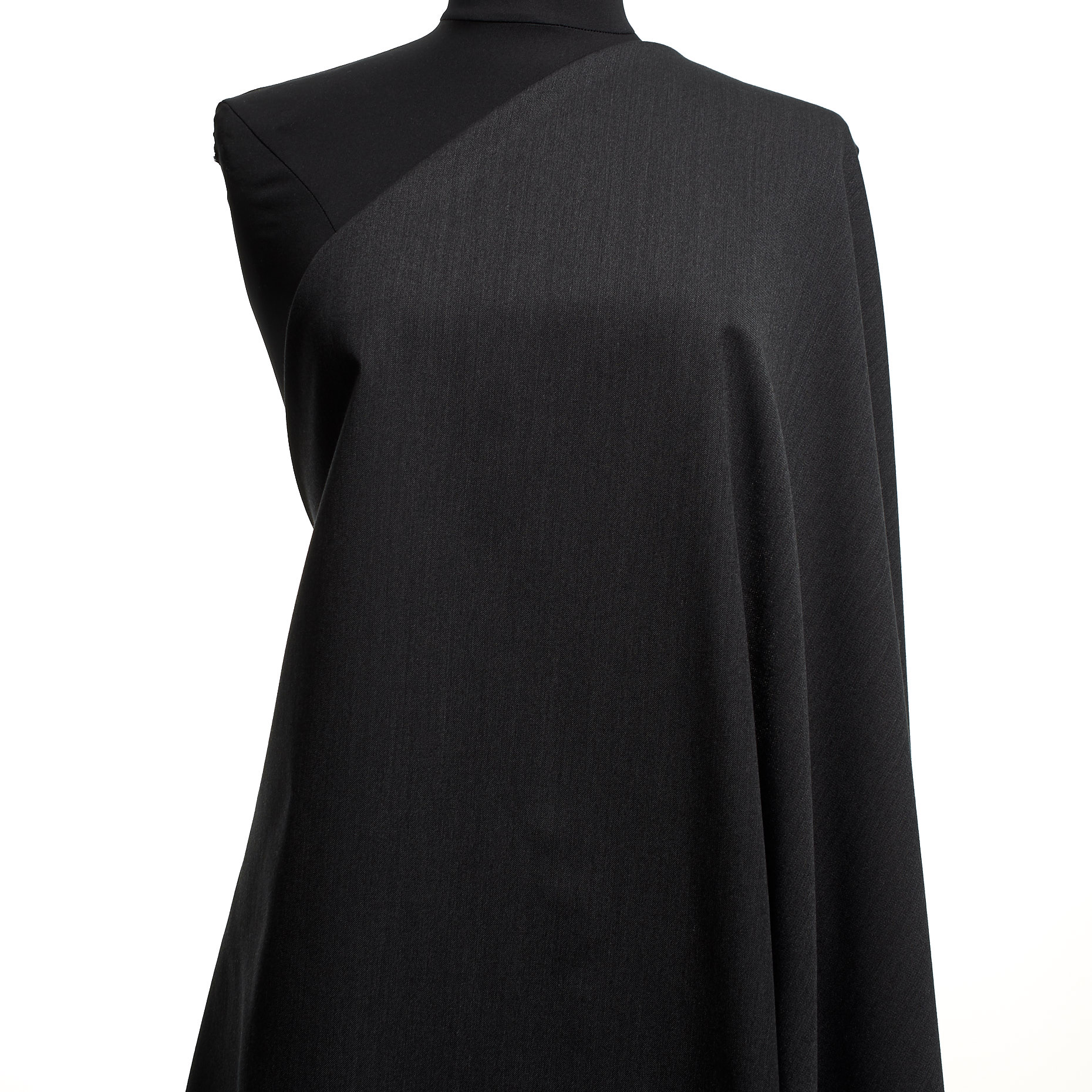 Twill, Virgin Wool, Cotton Blend, Night Sky