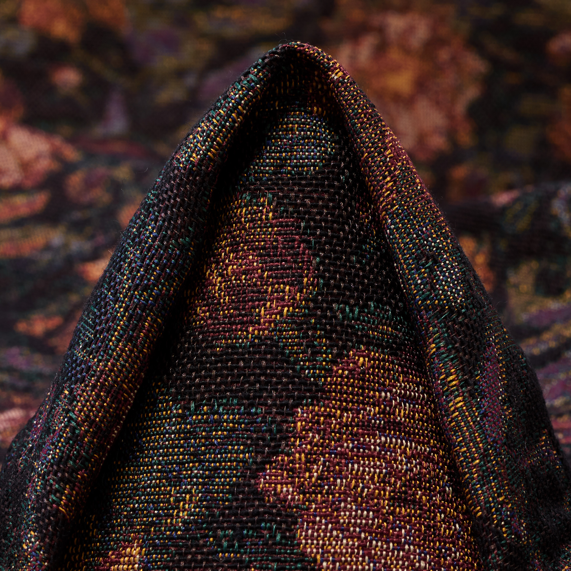 Jacquard, Algodón Mix, Floreal, Blackened Pearl&Redwood (P000007160)