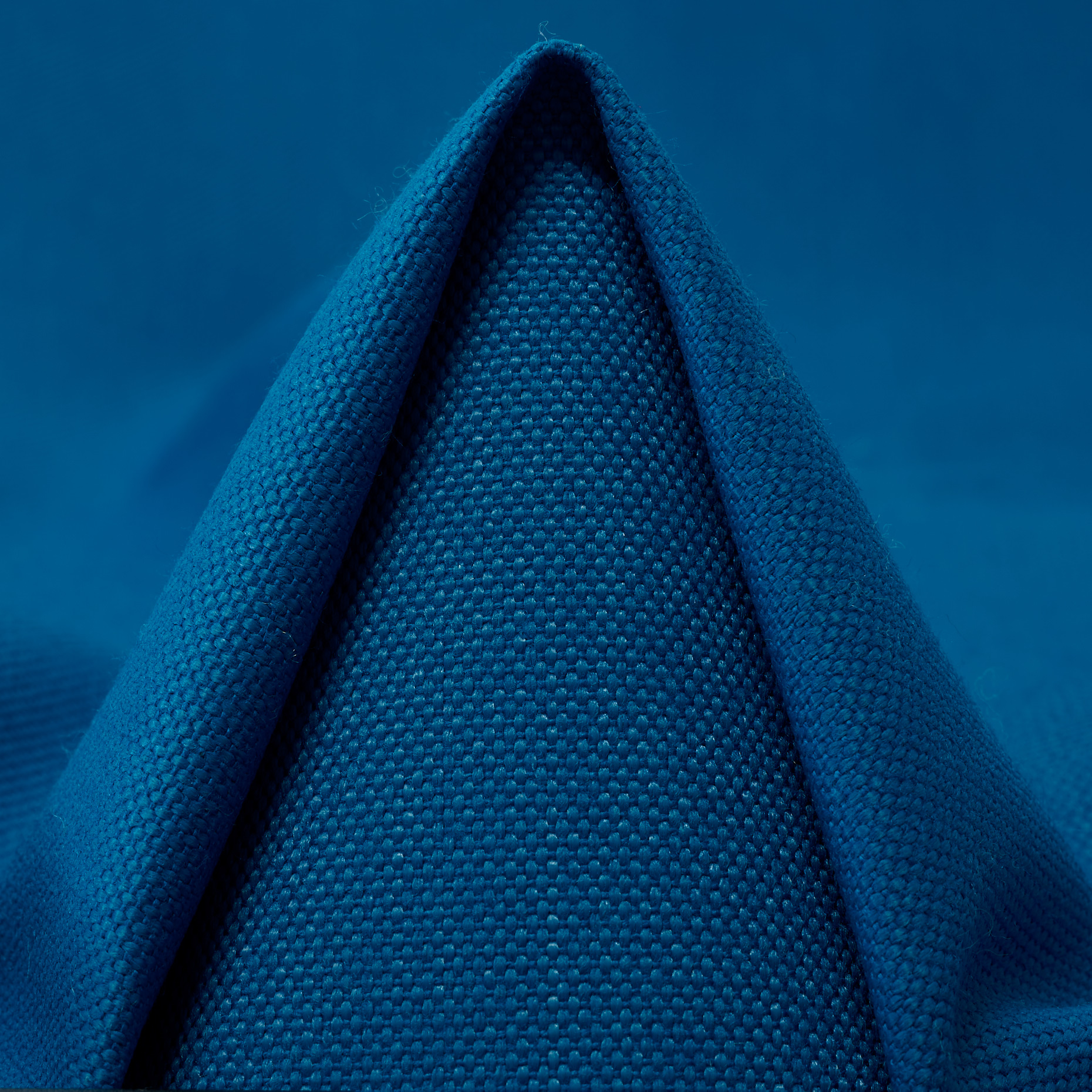 CANVAS, COTTON BLEND, STIFF, MEDITERRANEAN BLUE