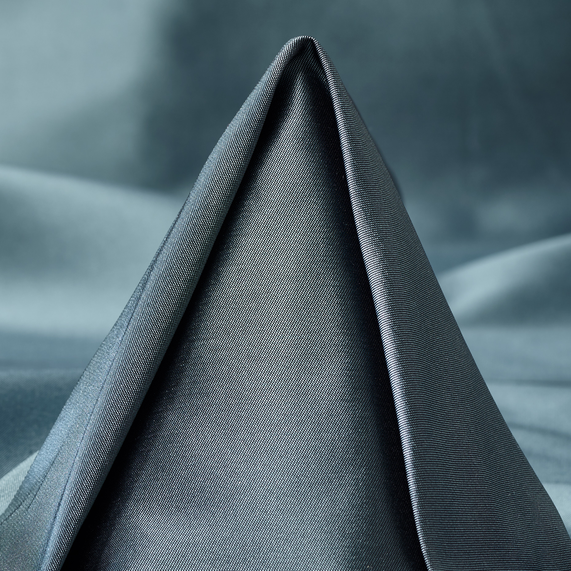 Taffetà, Seta, Luccicante, Smoke Blue (F000053690)