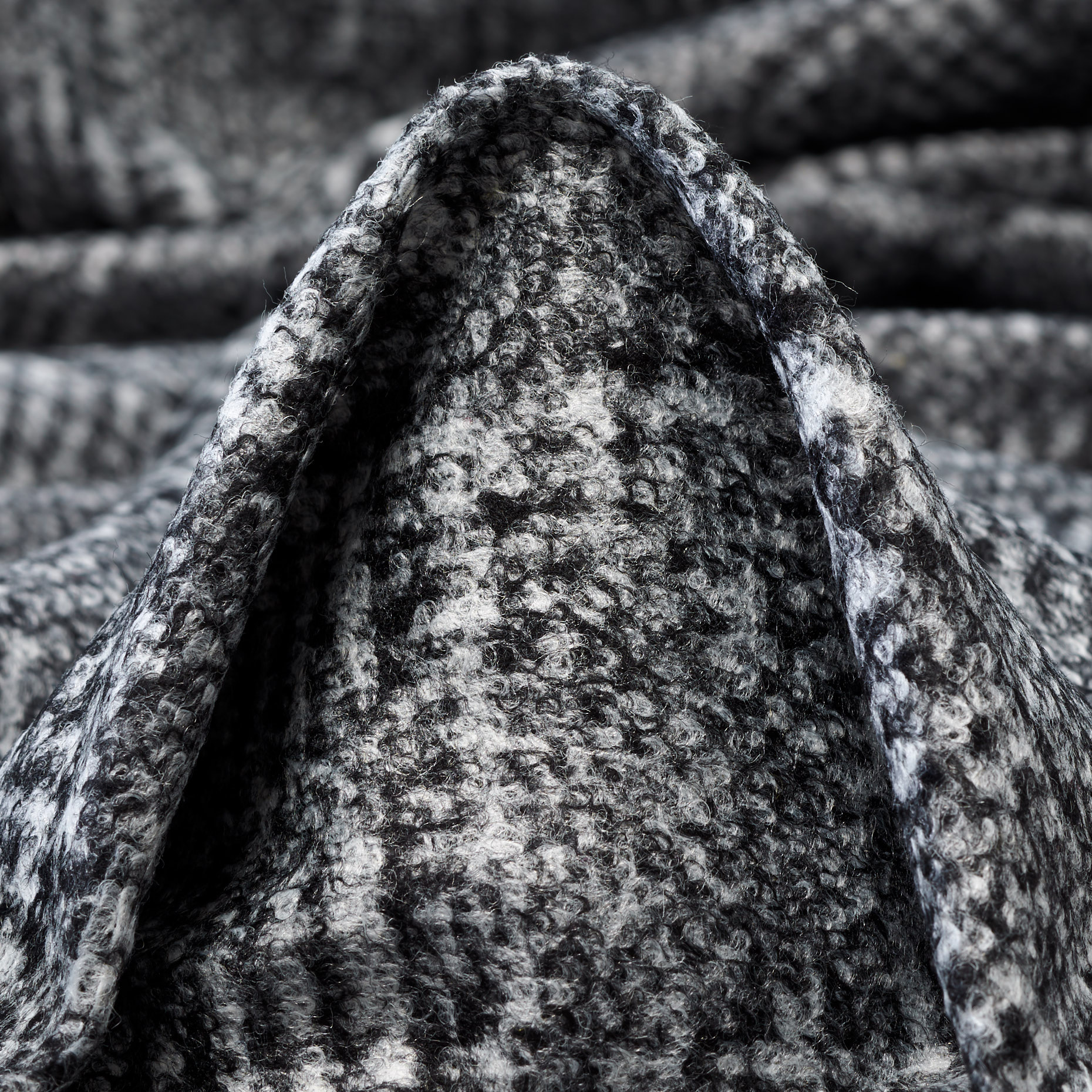 Jersey, Jacquard, Quadro, Chiseled Stone&Raven Black (F000042027)