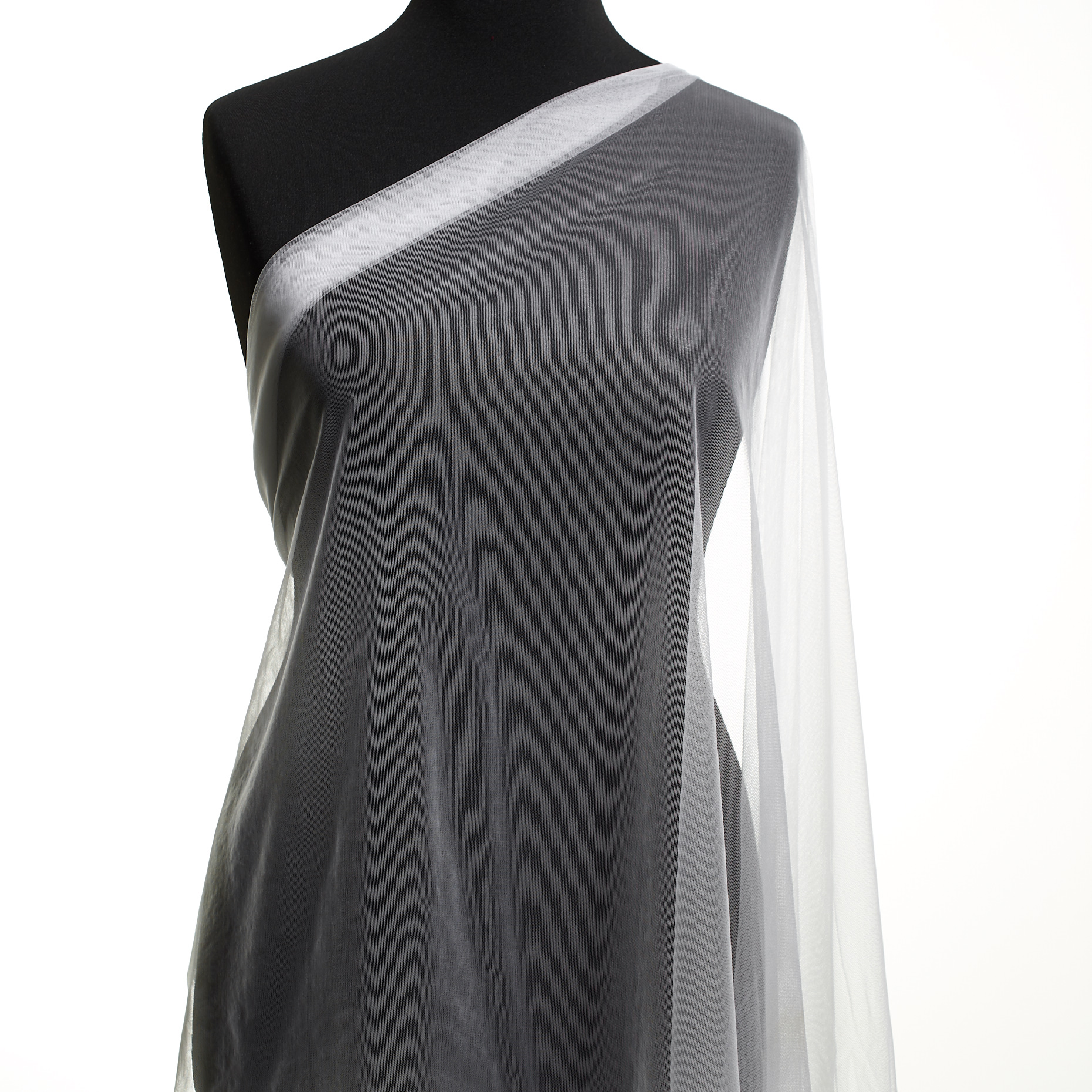 Mesh, Stretch, Stampato, Brilliant White