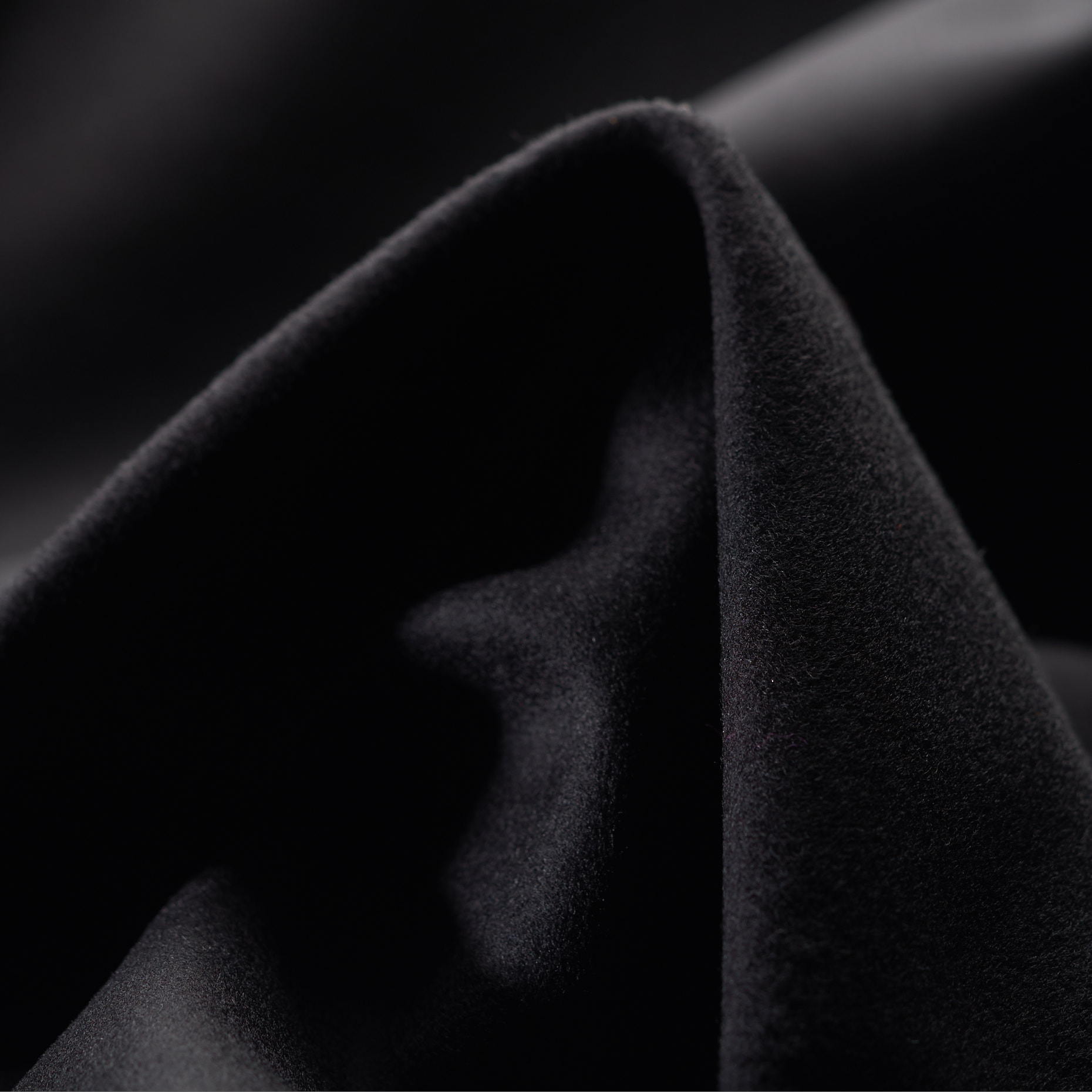 DRAP, VIRGIN WOOL, RAVEN BLACK