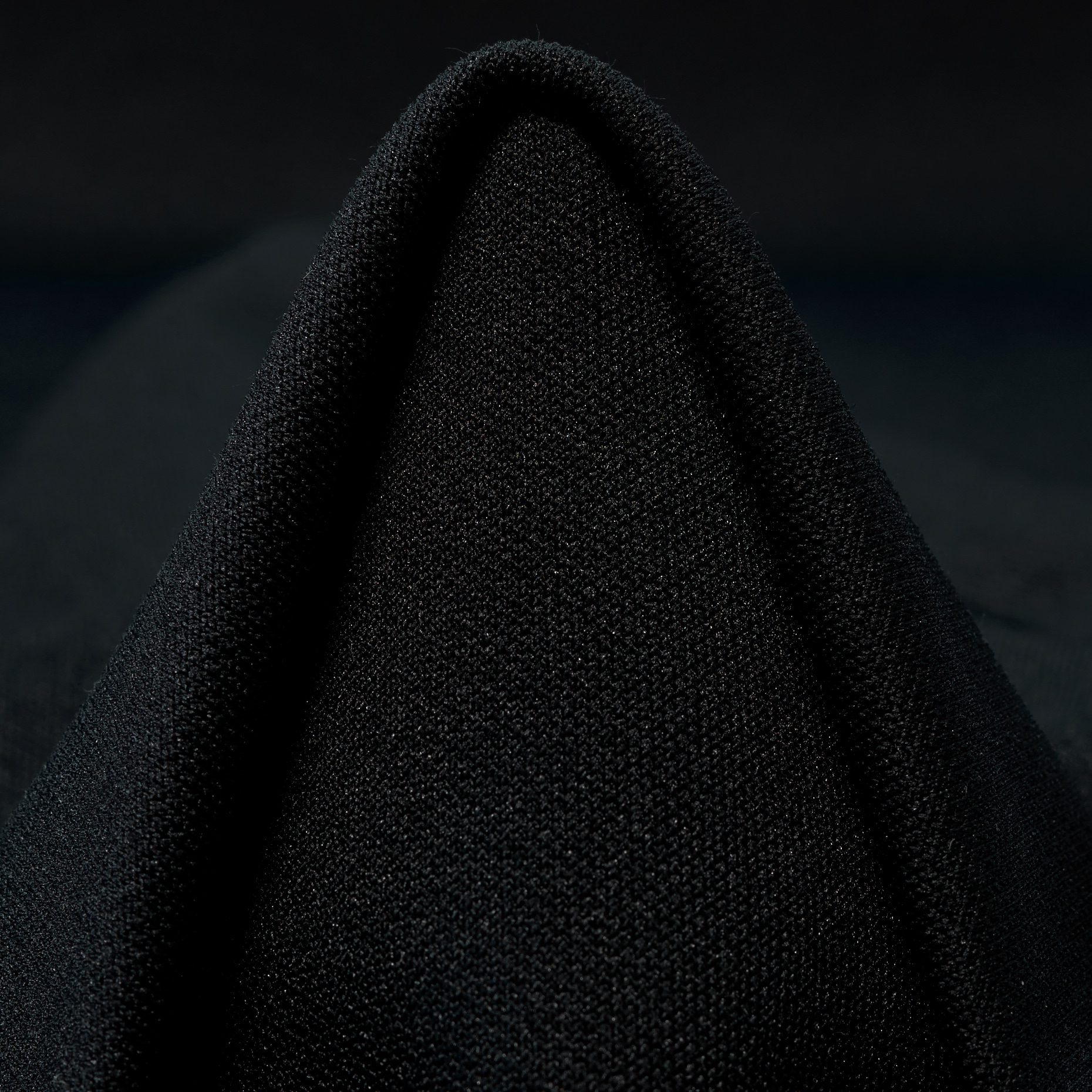 Jersey, Double, Algodón, Raven Black