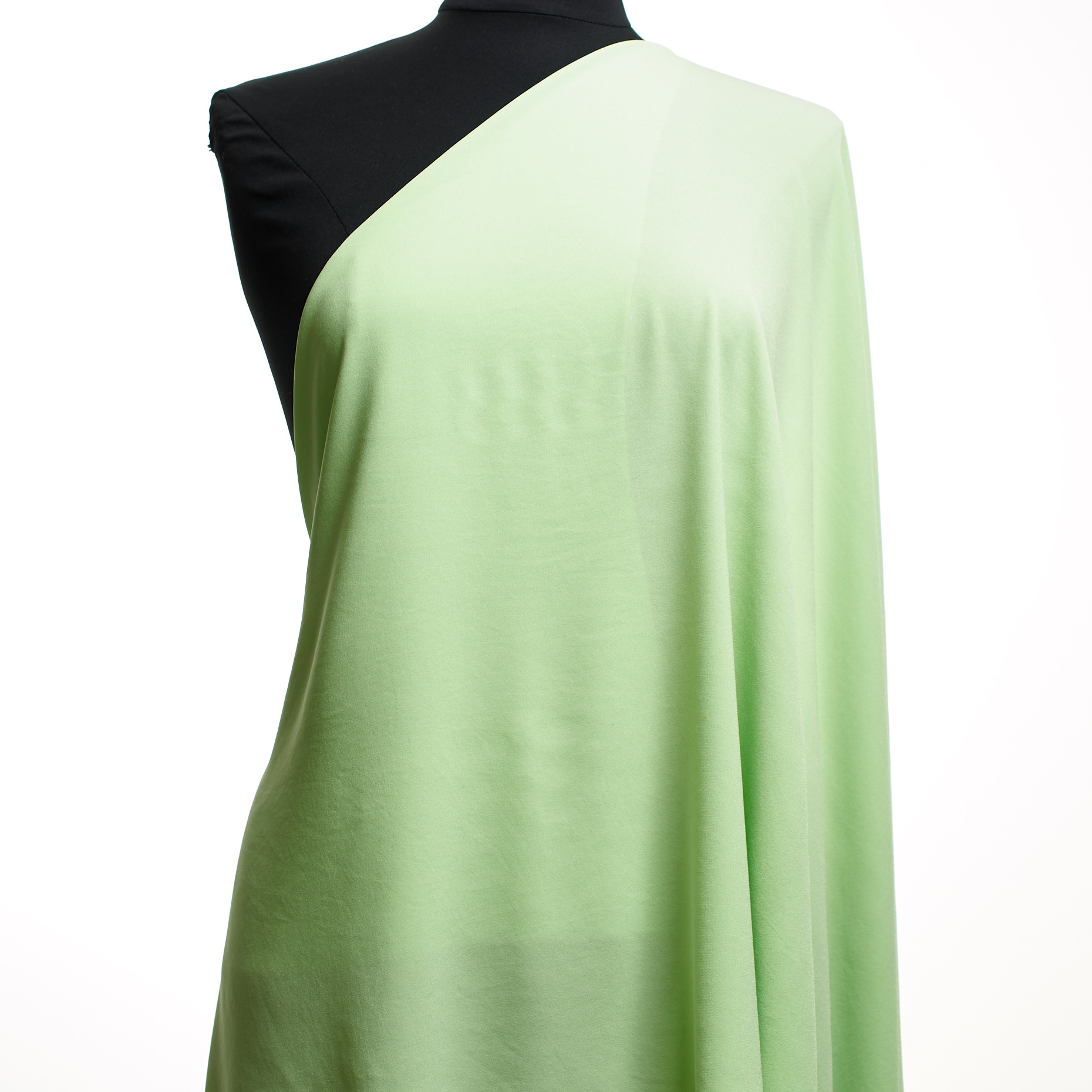 Crêpe, Satén, Triacetato, Pastel Green