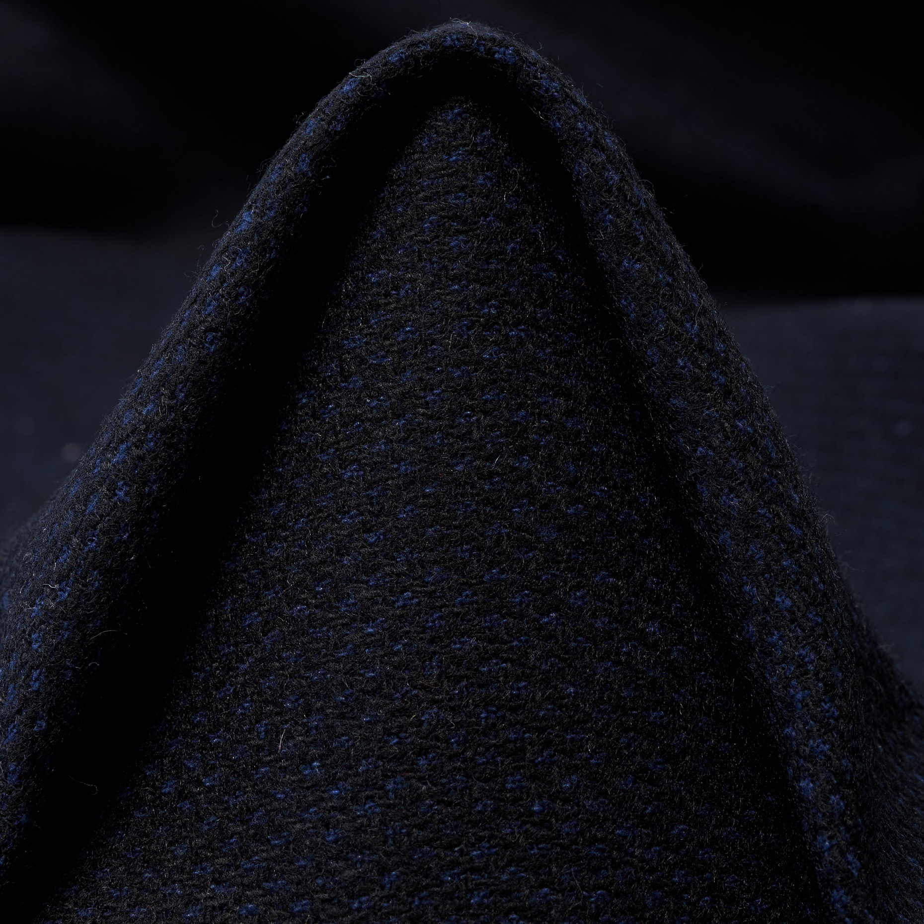 Misto Lana, Misto Cotone, Micro Struttura, Medieval Blue&Raven Black (F000045224)