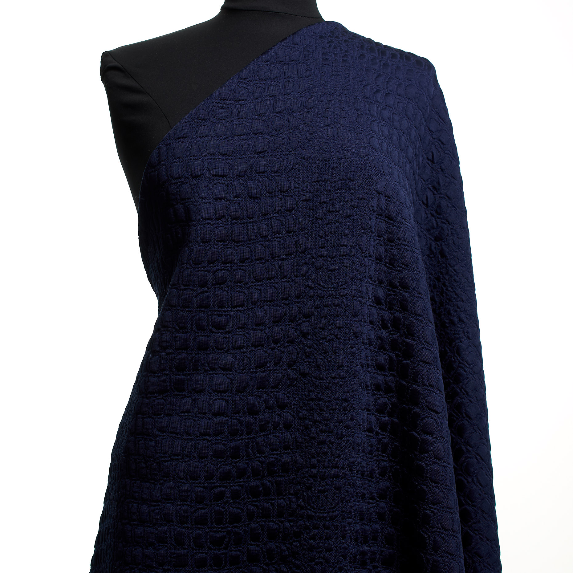 JERSEY, JACQUARD, VISCOSE, DEEP OCEAN