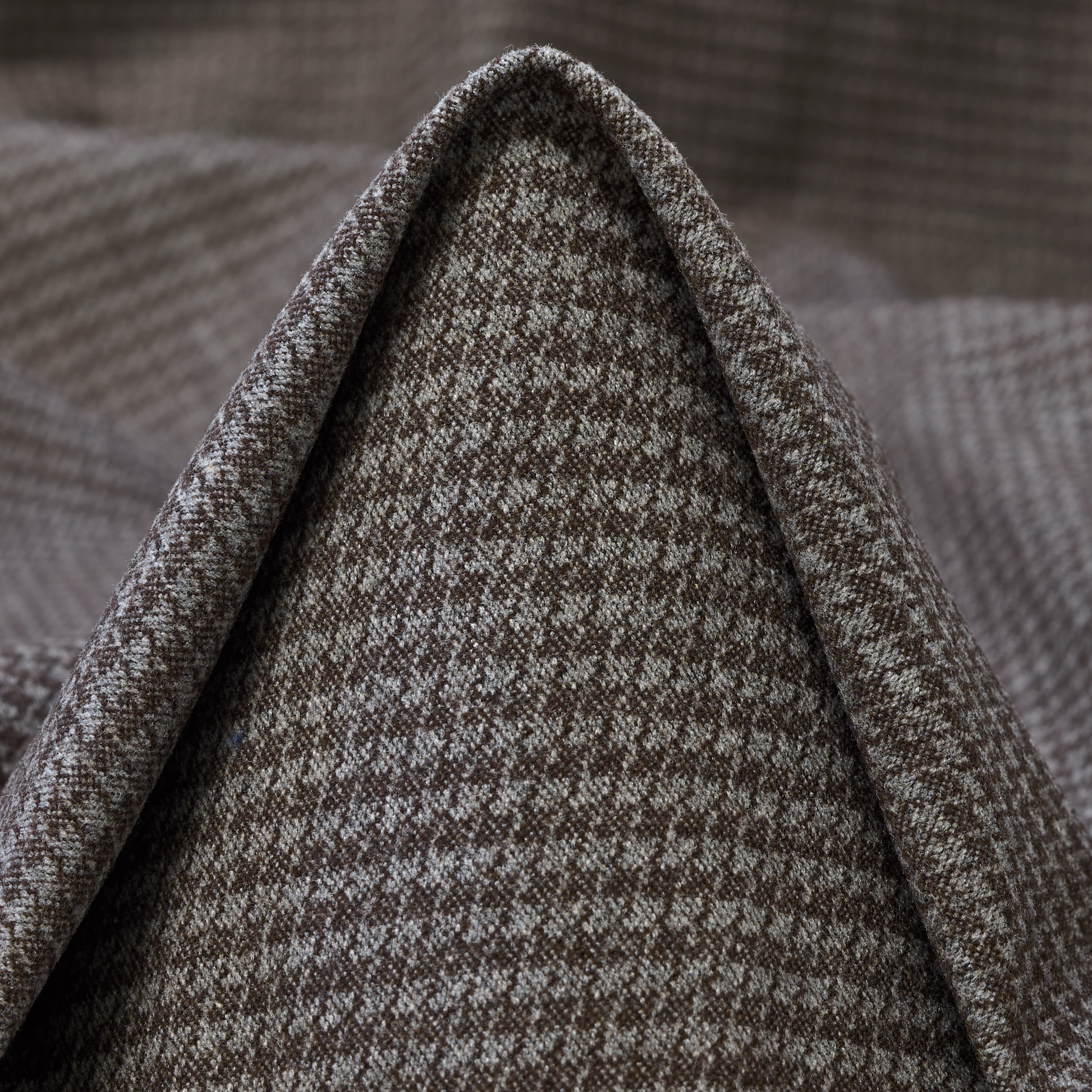 Baumwolle Mix, Micro Design, Elastik, French Roast