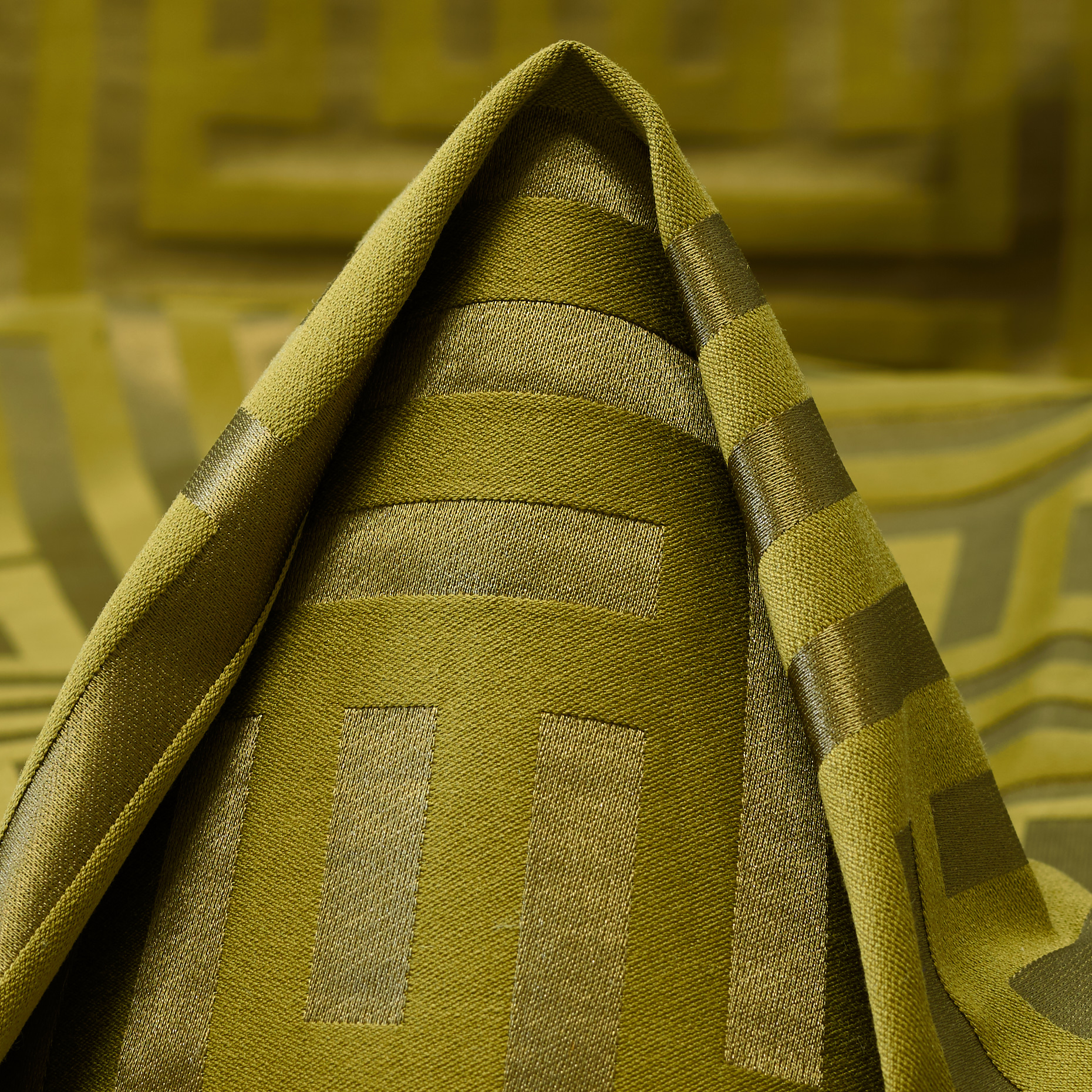 Jacquard, Cotone, Seta, Avocado (F000053697)