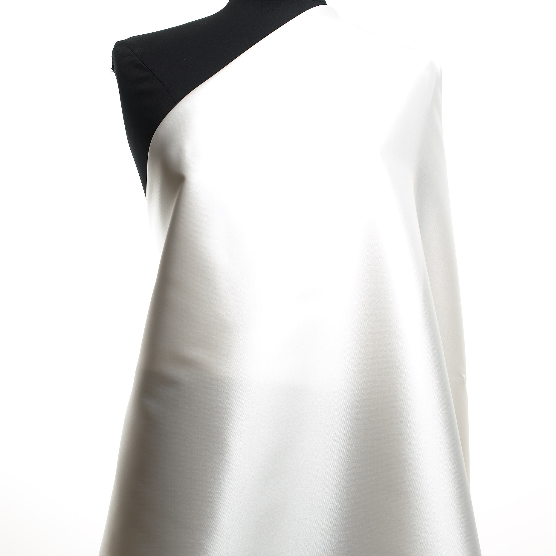TAFFETA, SILK, BRILLIANT WHITE