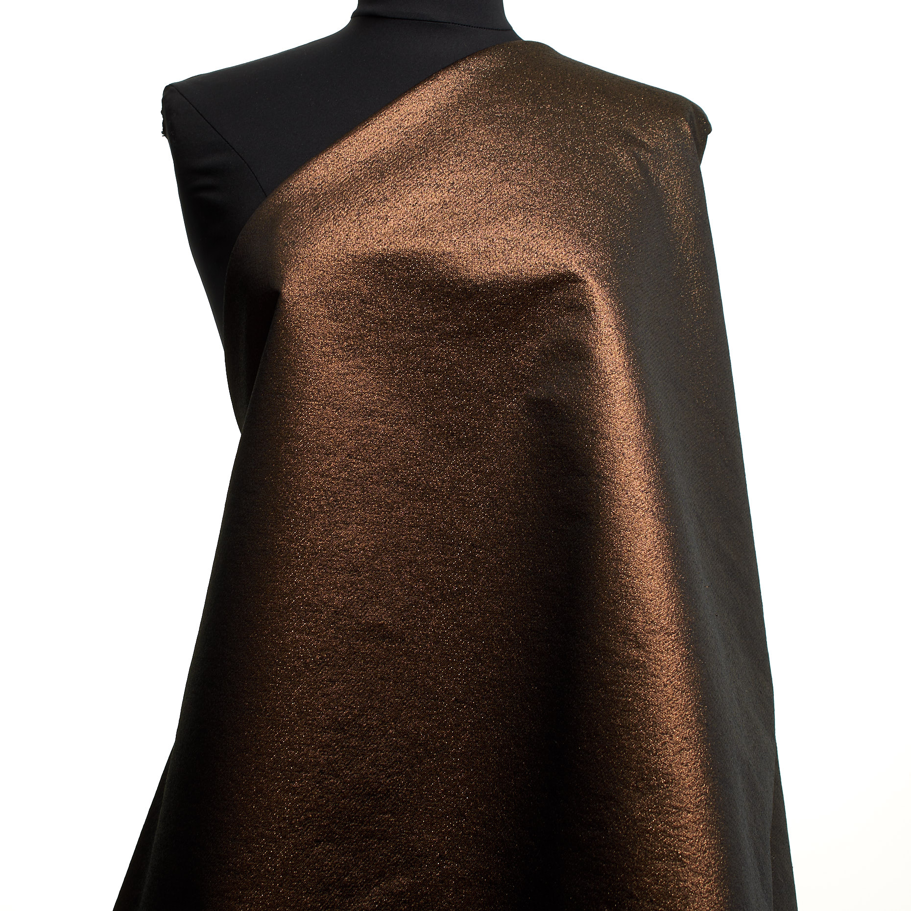 JACQUARD, LUREX, COTTON BLEND, COPPER&RAVEN BLACK