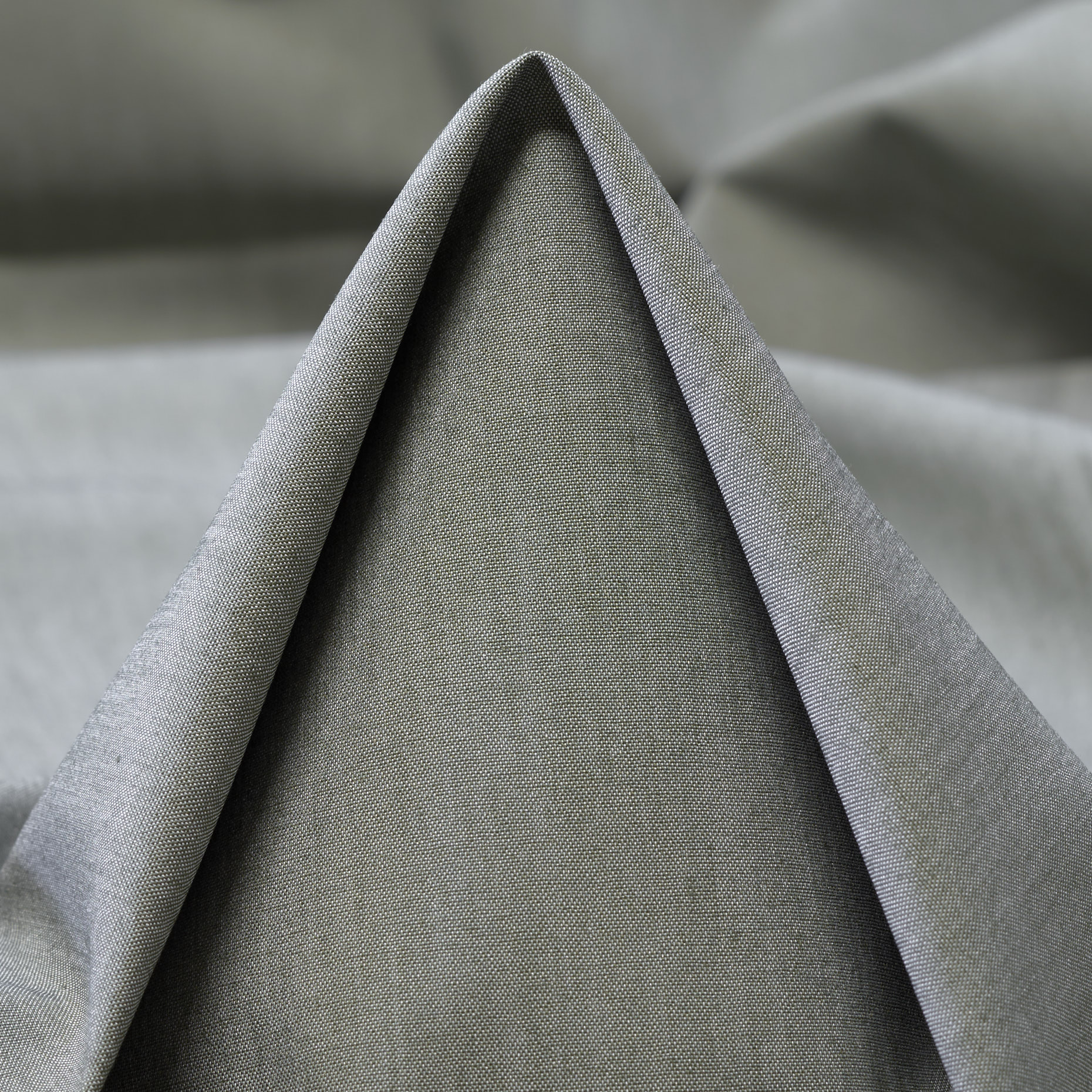 Popeline, Cotone Elastico, Pale Sage