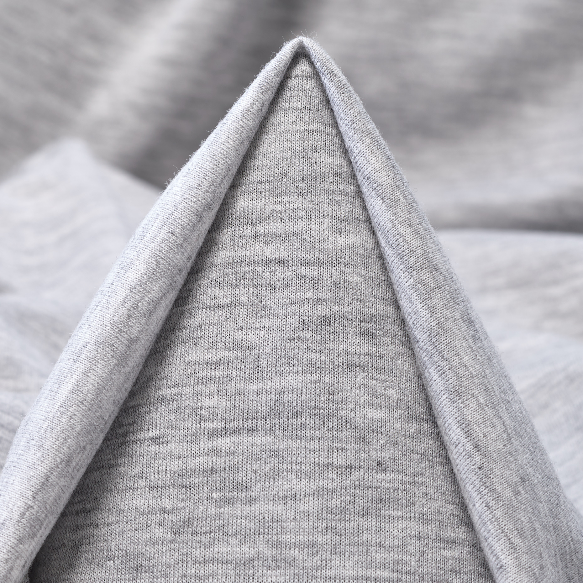 SINGLE JERSEY, COTTON BLEND, MELANGE, VAPOR BLUE (F000051174)